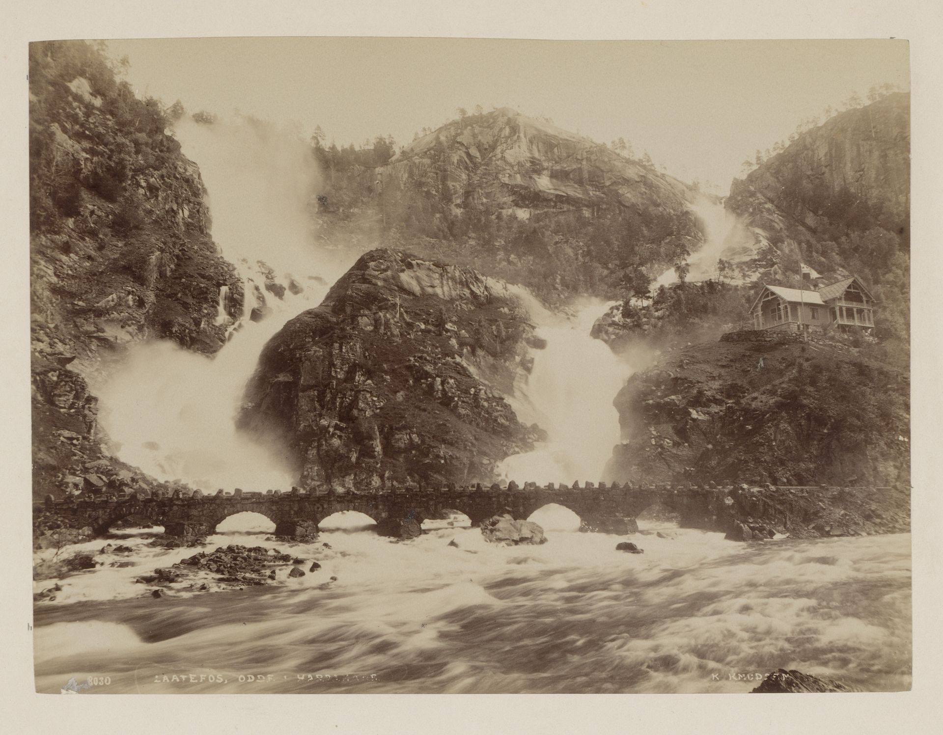 Laatefos, Hardanger, Noorwegen by Knud Knudsen
