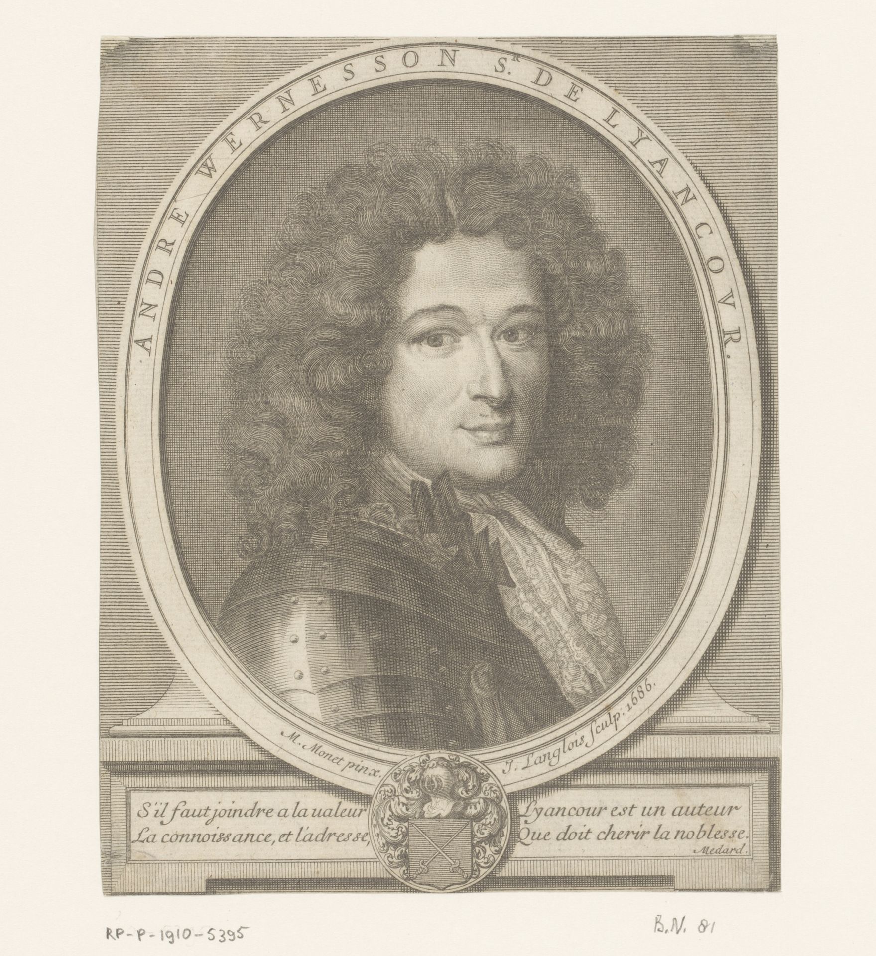 Portret van André Wernesson by Jean Langlois