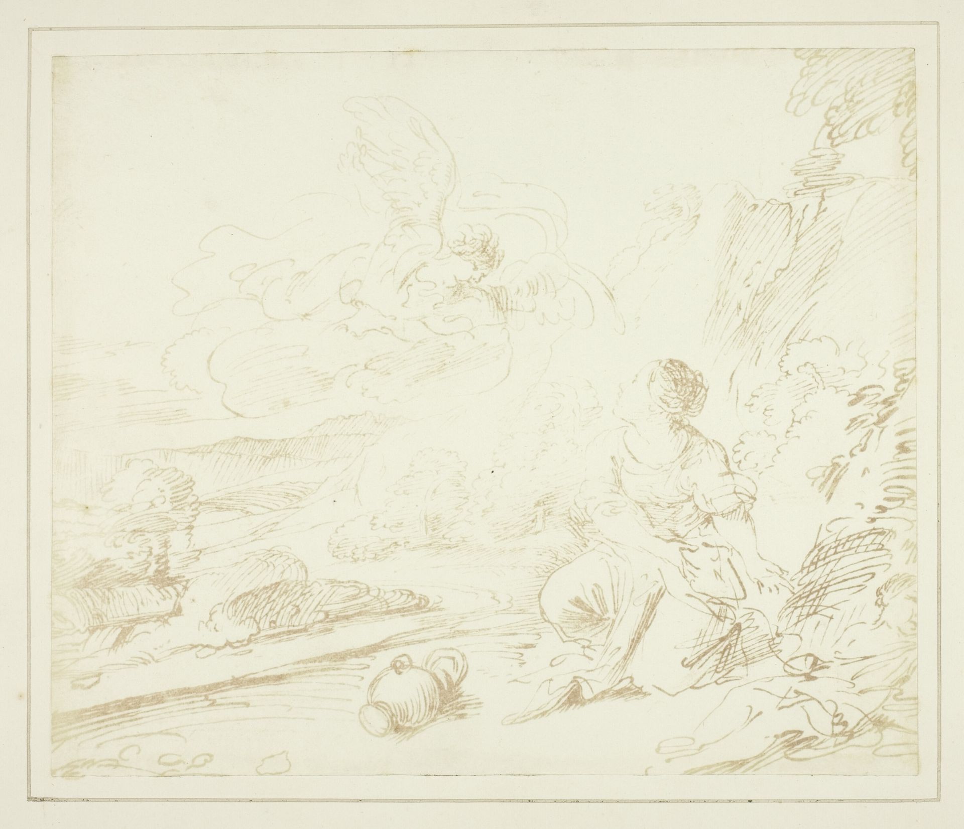 Hagar in the Desert by William Henry Fox Talbot