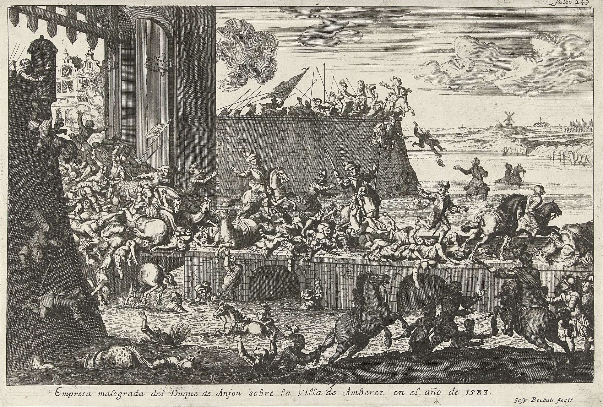 De Franse Furie te Antwerpen, 1583 by Gaspar Bouttats