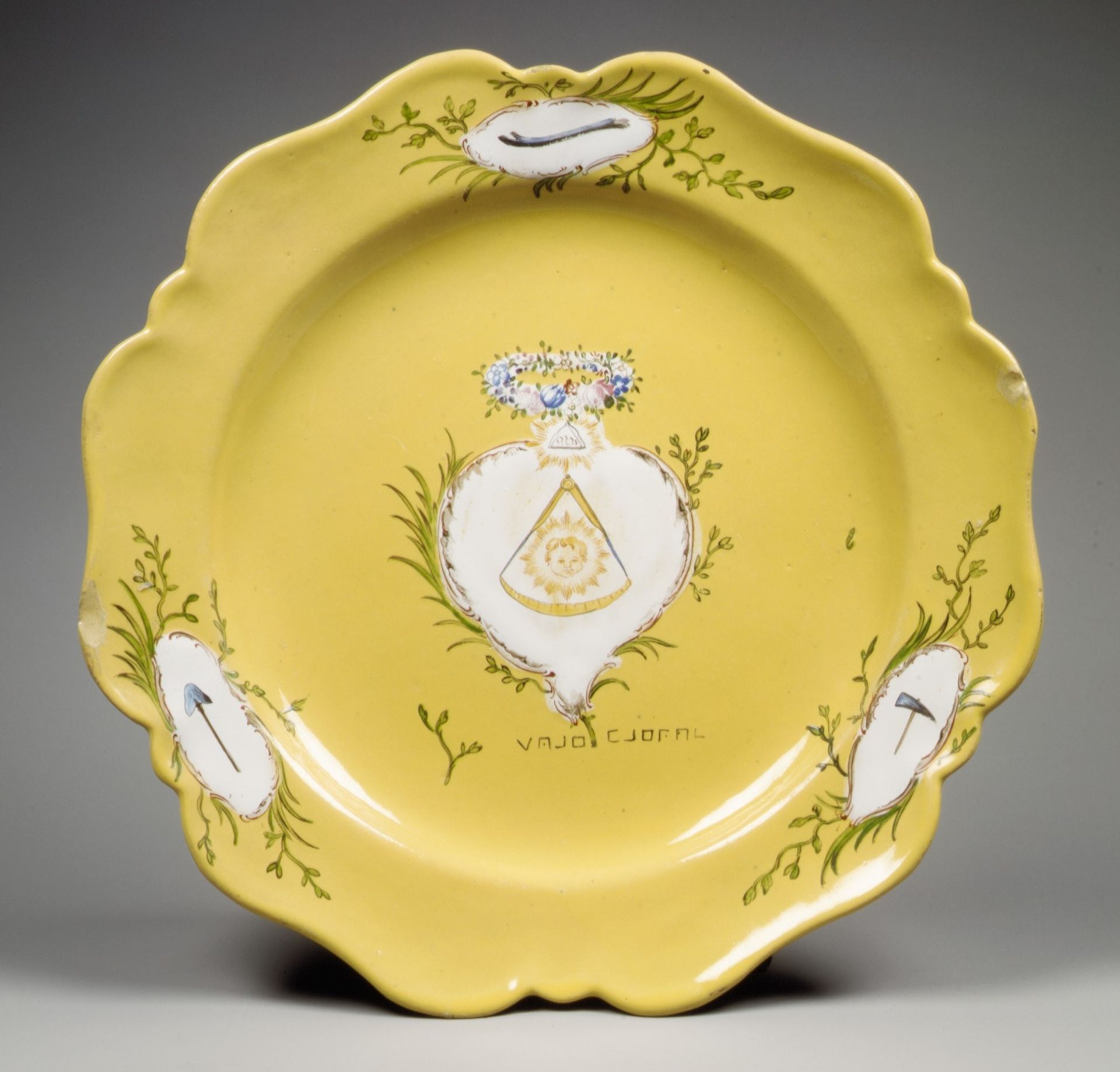 Plate by Veuve Perrin Factory