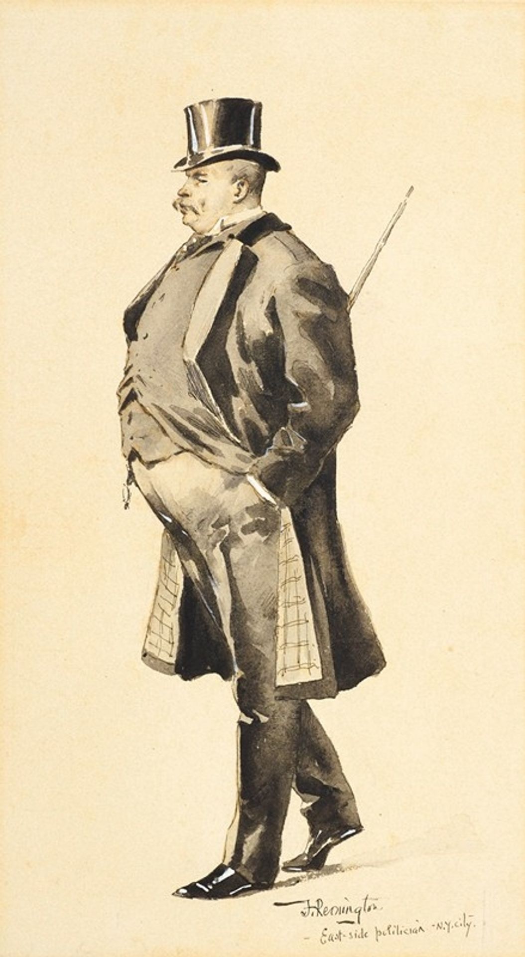 An East-Side Politician by Frederic Remington