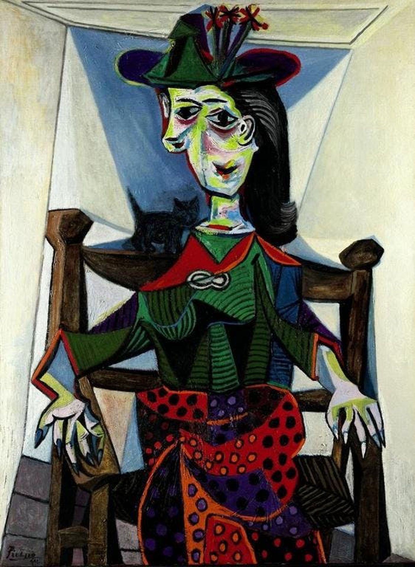 Dora Maar with Cat by Pablo Picasso