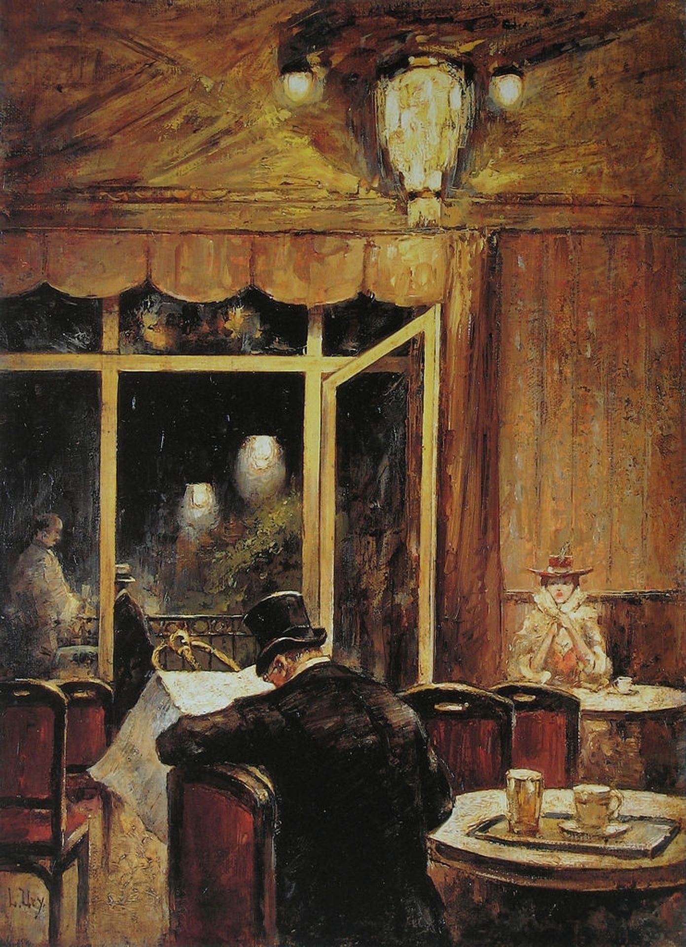 Abend im Café Bauer - Lesser Ury | Artera