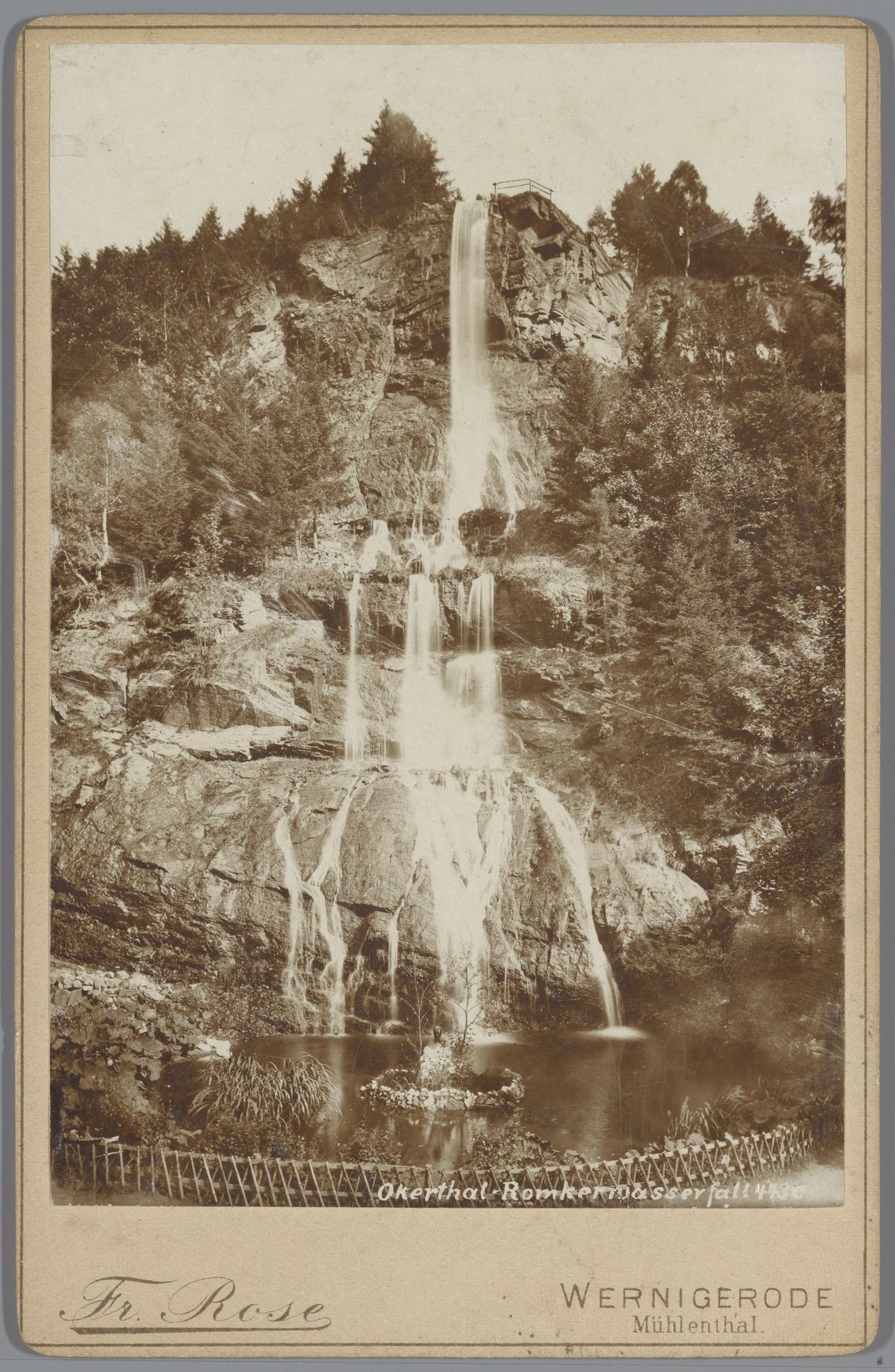 Waterval Romkerwasserfall in het Oktertal Duitsland by Fr. Rose