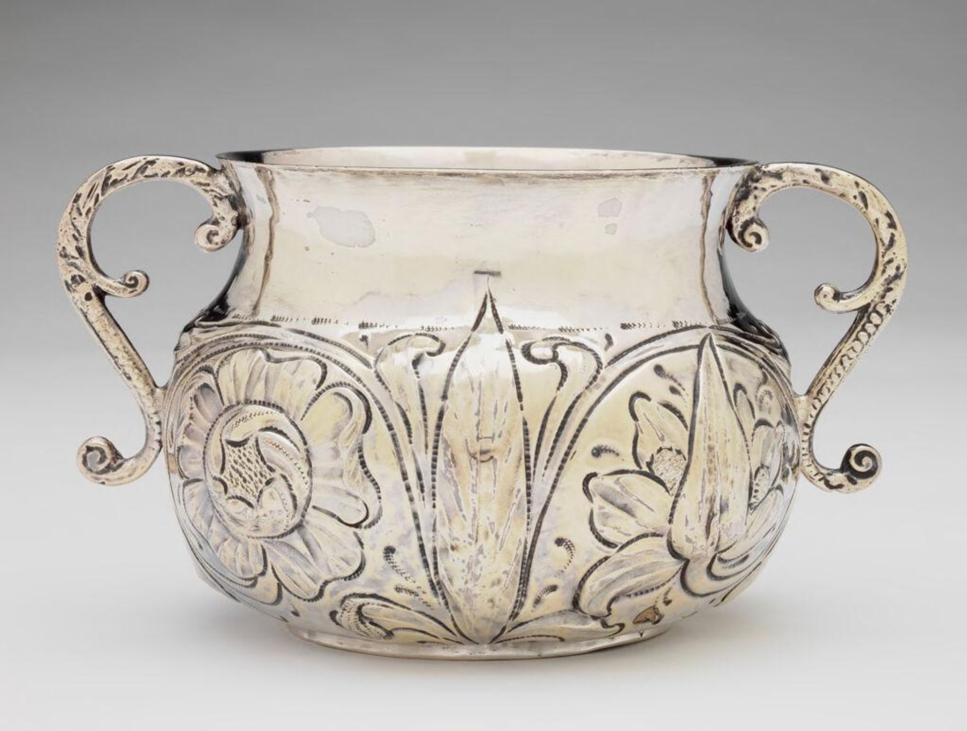 Two-Handled Cup by Maker's mark TC in monogram
