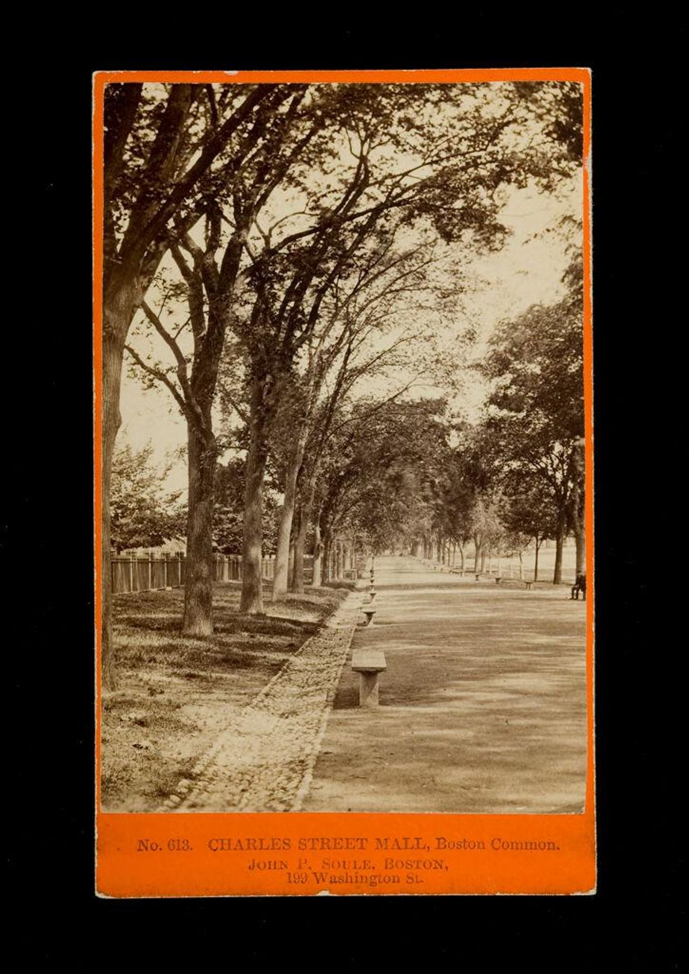 No. 613. Charles Street Mall, Boston Common. by John Payson Soule