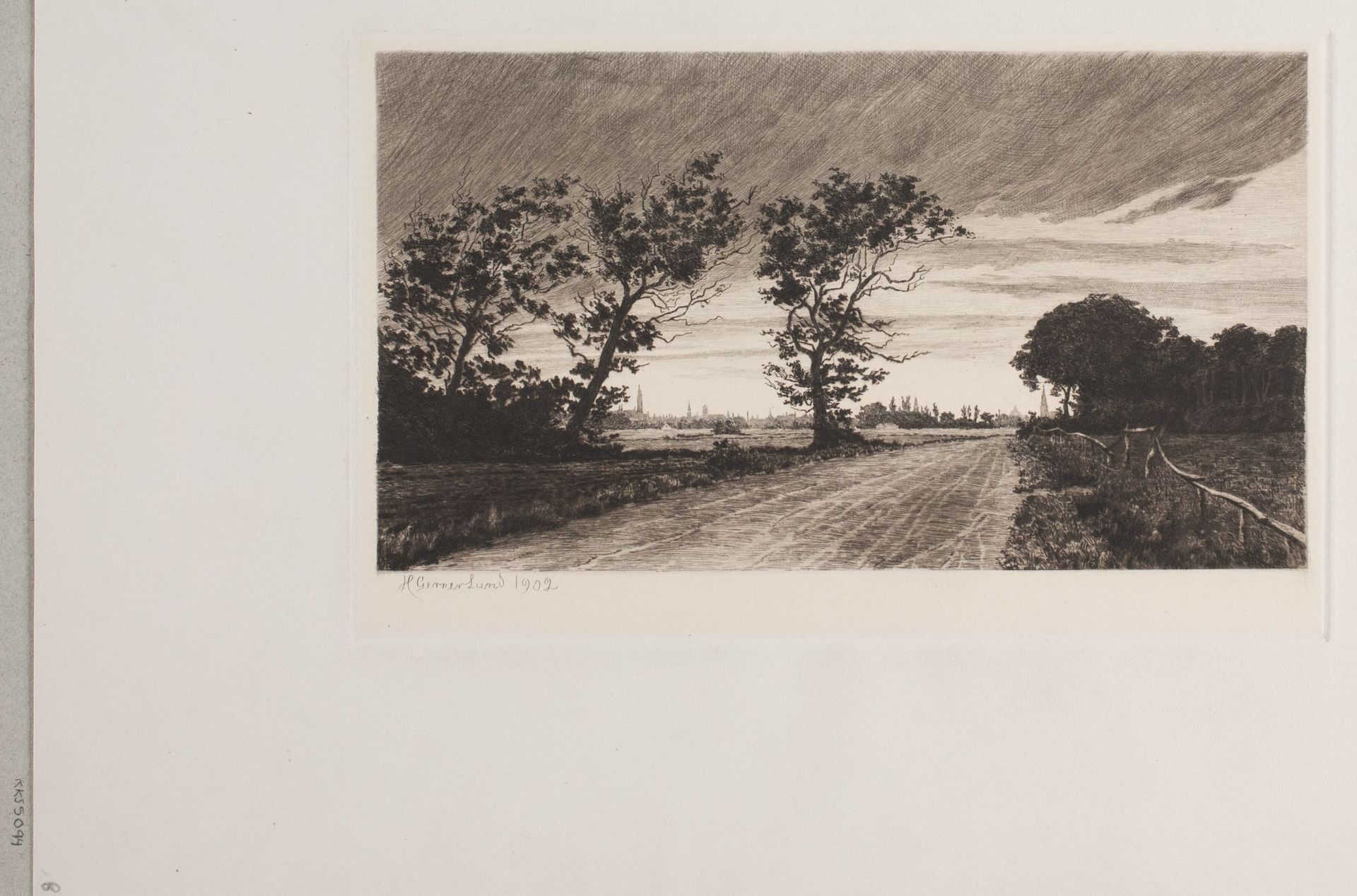 Landevej på Amager by H. Gerner Lund