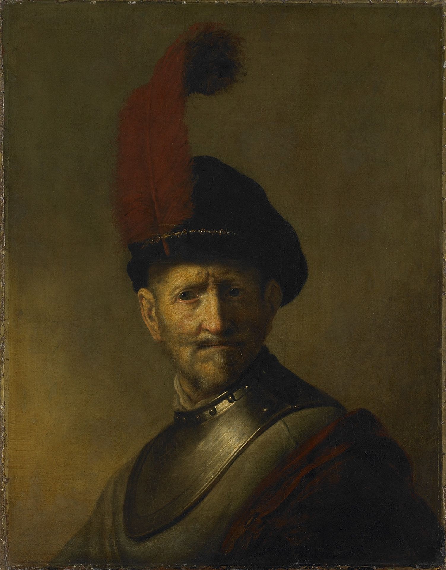 An Old Man in Military Costume (formerly called Portrait of Rembrandt's Father) by Rembrandt van Rijn