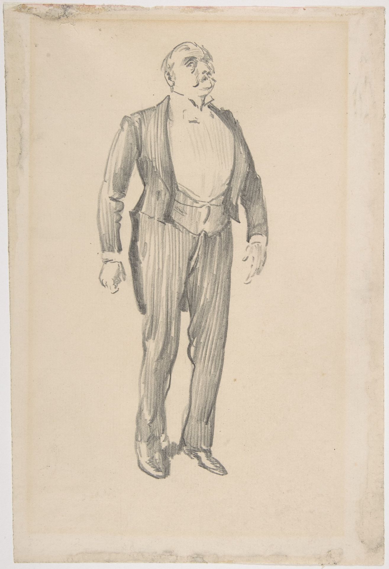 Conductor: study from life by George Du Maurier