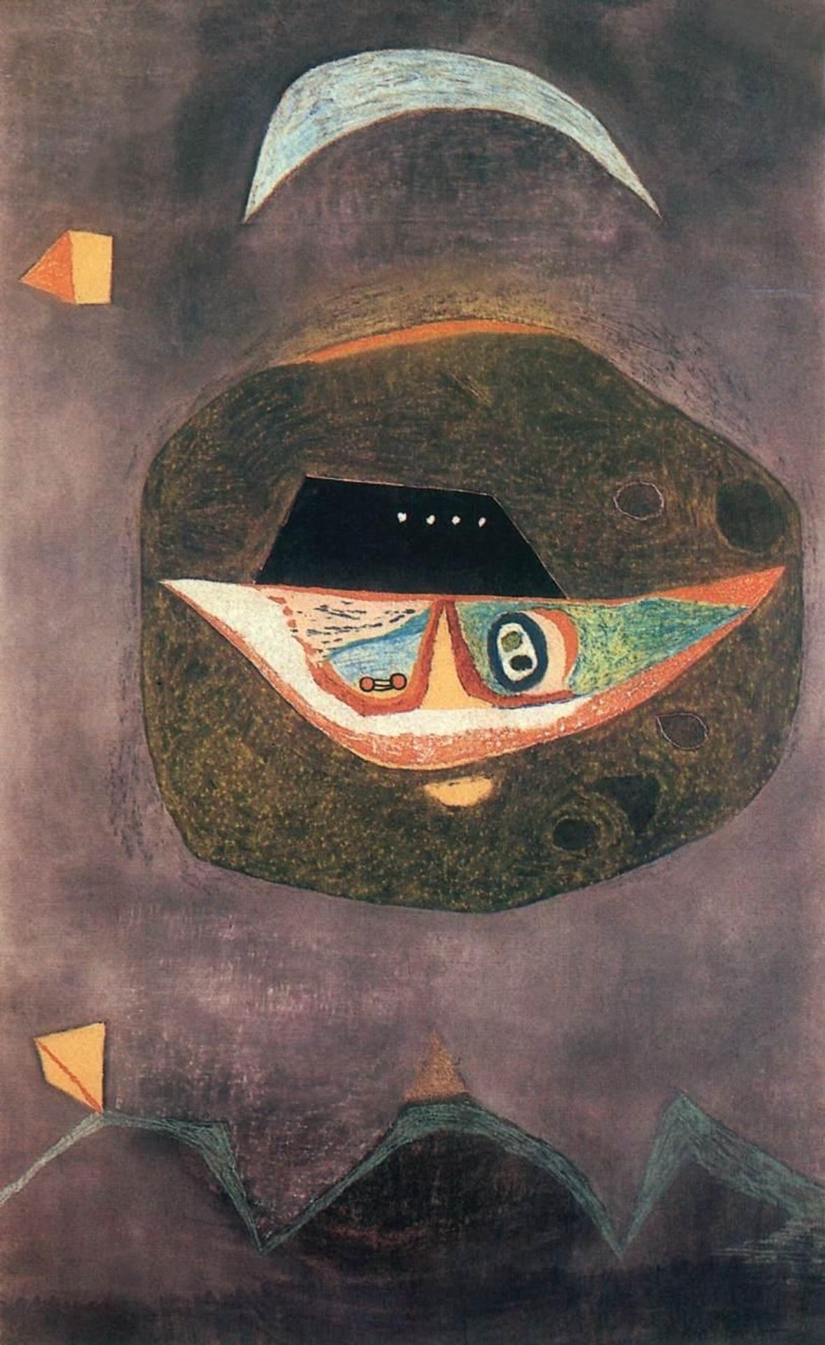 Mask with Moon by Vajda Lajos