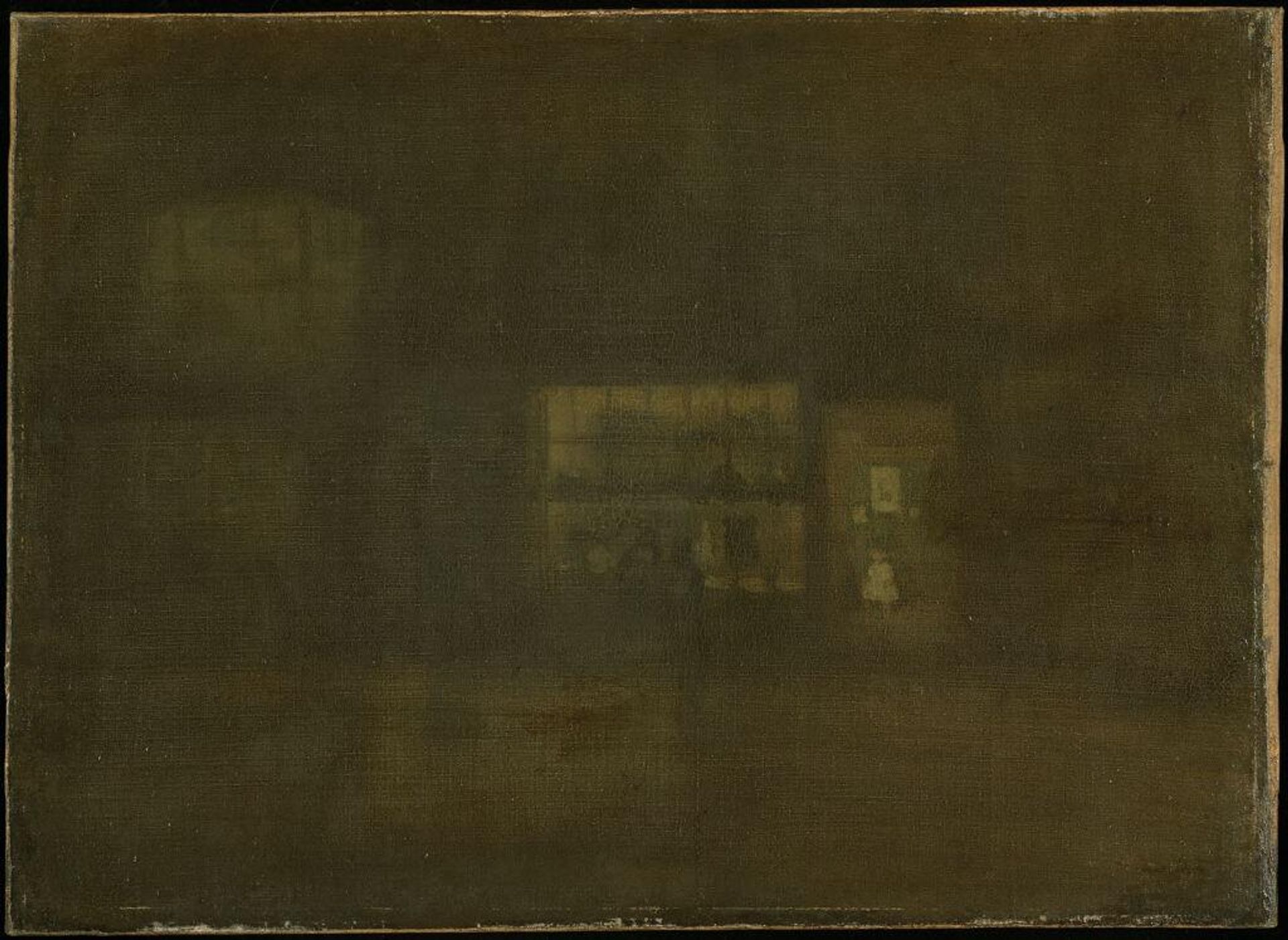 Nocturne in Black and Gold: Rag Shop, Chelsea by James Abbott McNeill Whistler