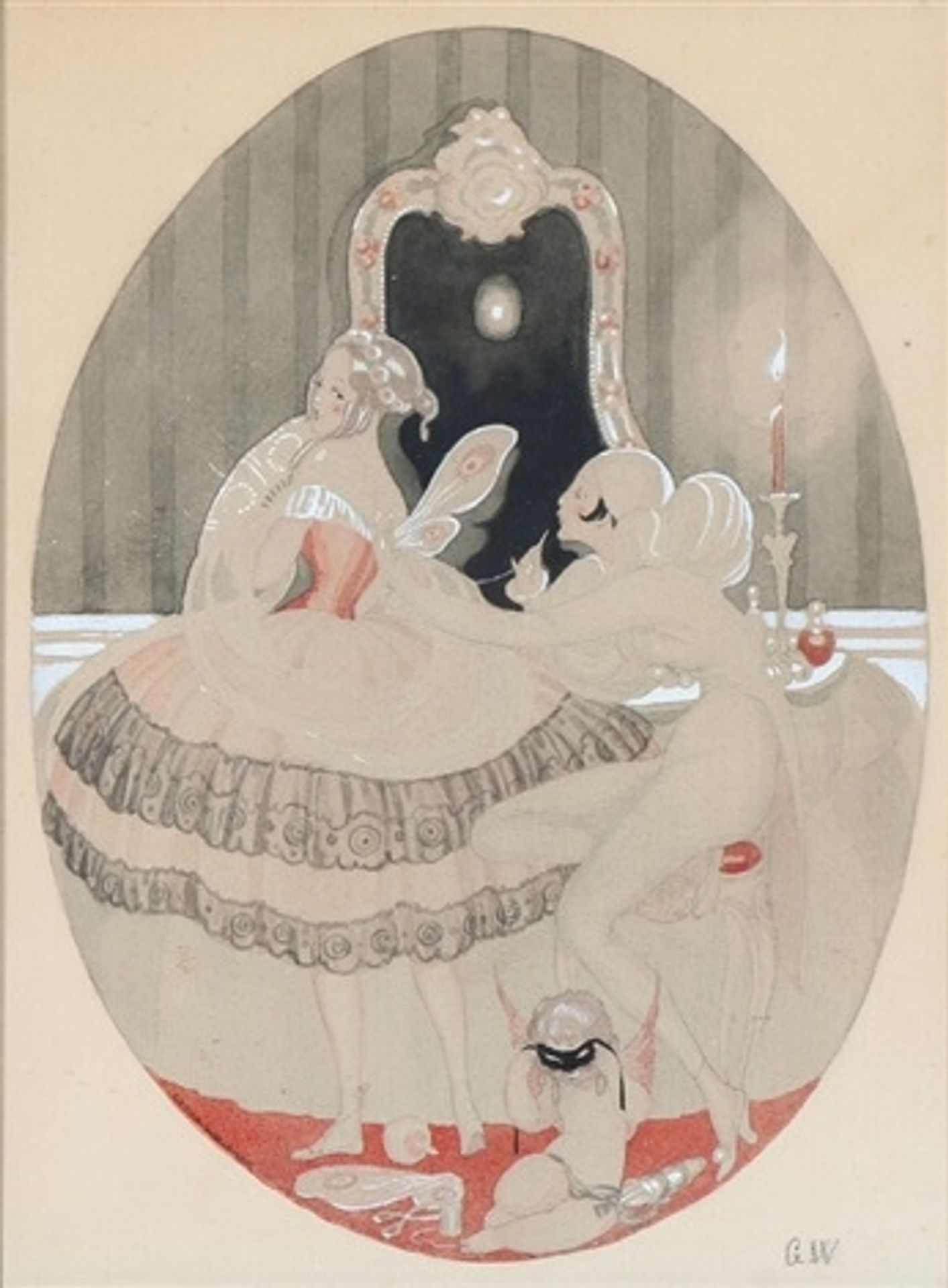 The Wings are Sewn on the Party Dress by Gerda Wegener