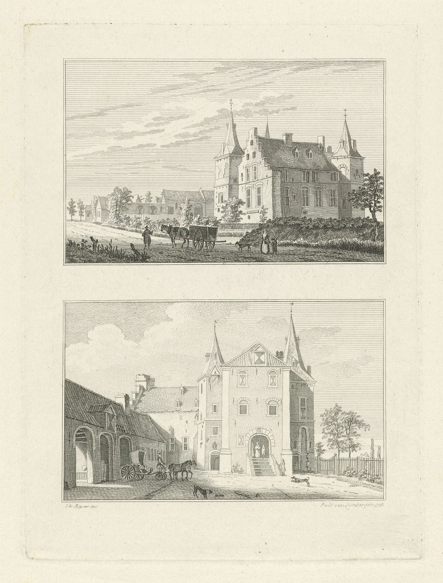 Kasteel Offenberg, 1745 by Paulus van Liender