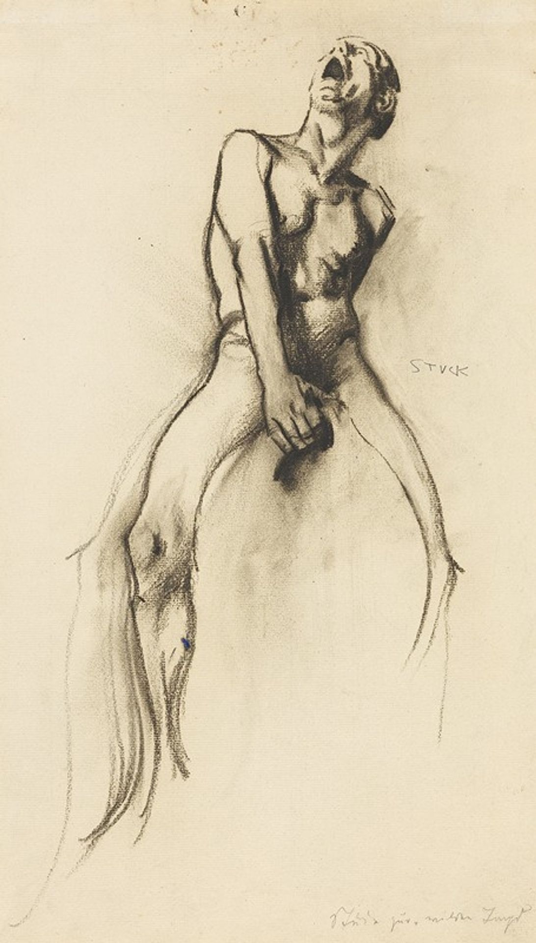 Reiterskizze für ‘Wilde Jagd’ by Franz von Stuck