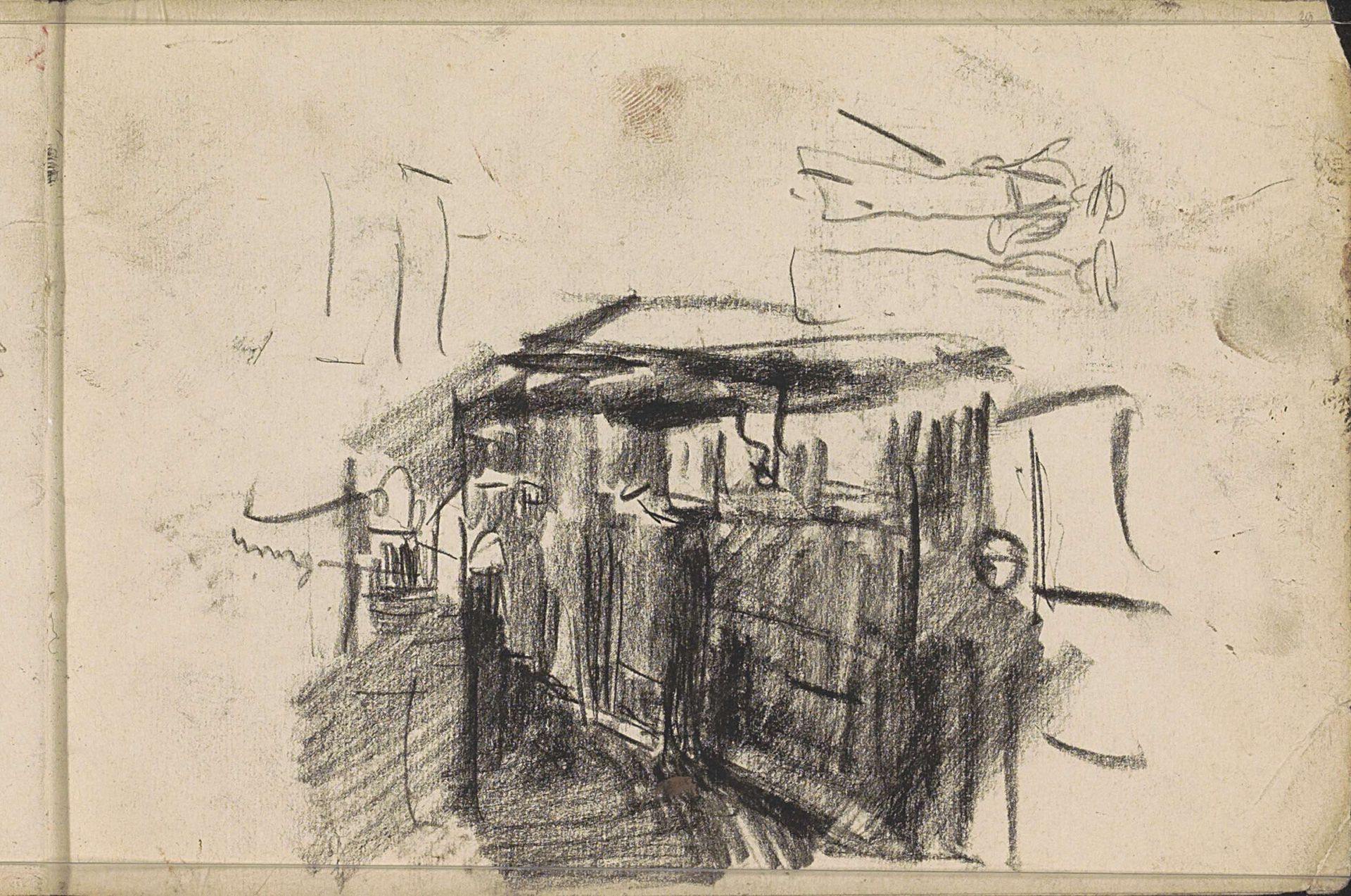 Straatgezicht bij avond by Isaac Israels