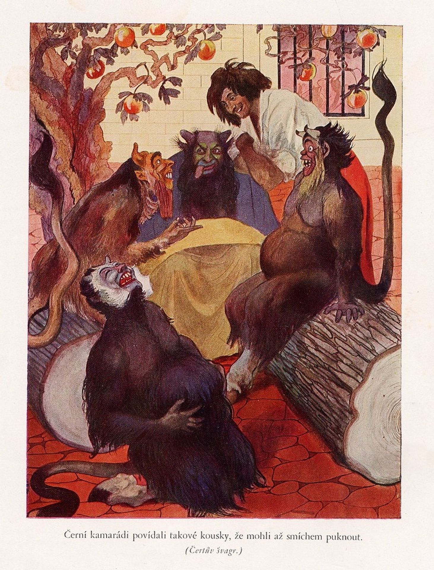 Illustration for Božena Němcová's Fairy Tales by Artuš Scheiner