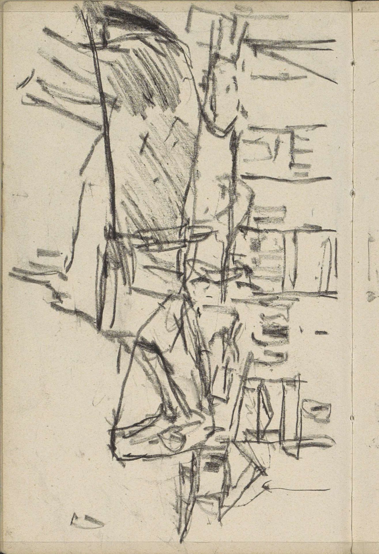 Aangespannen paarden by George Hendrik Breitner