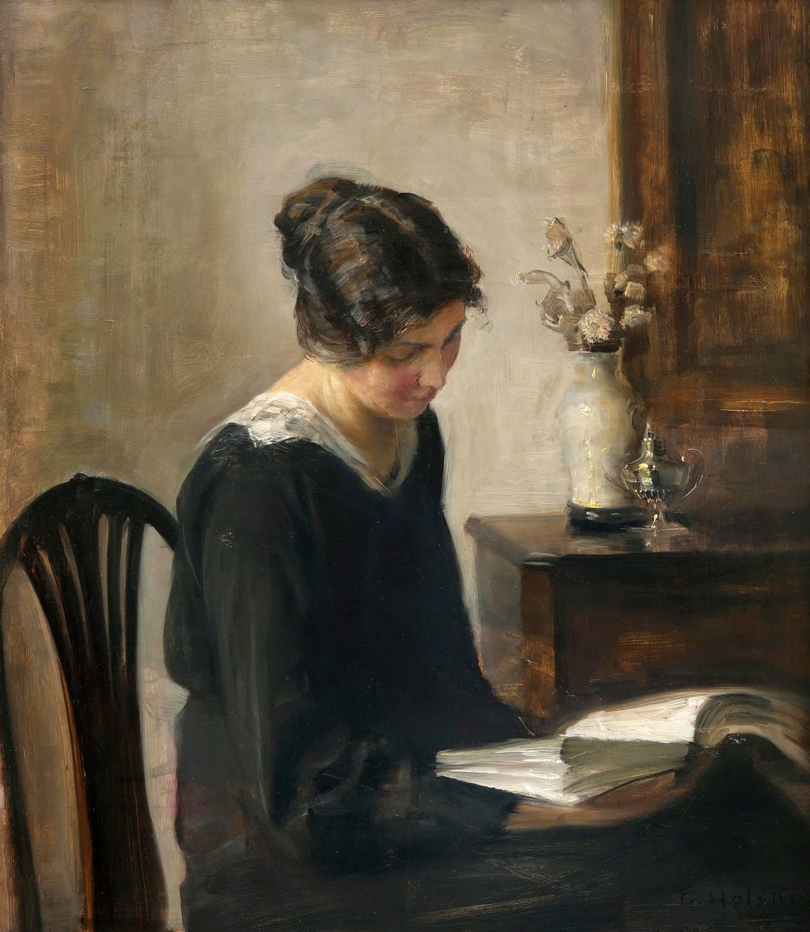 Lady in Black by Carl Holsøe
