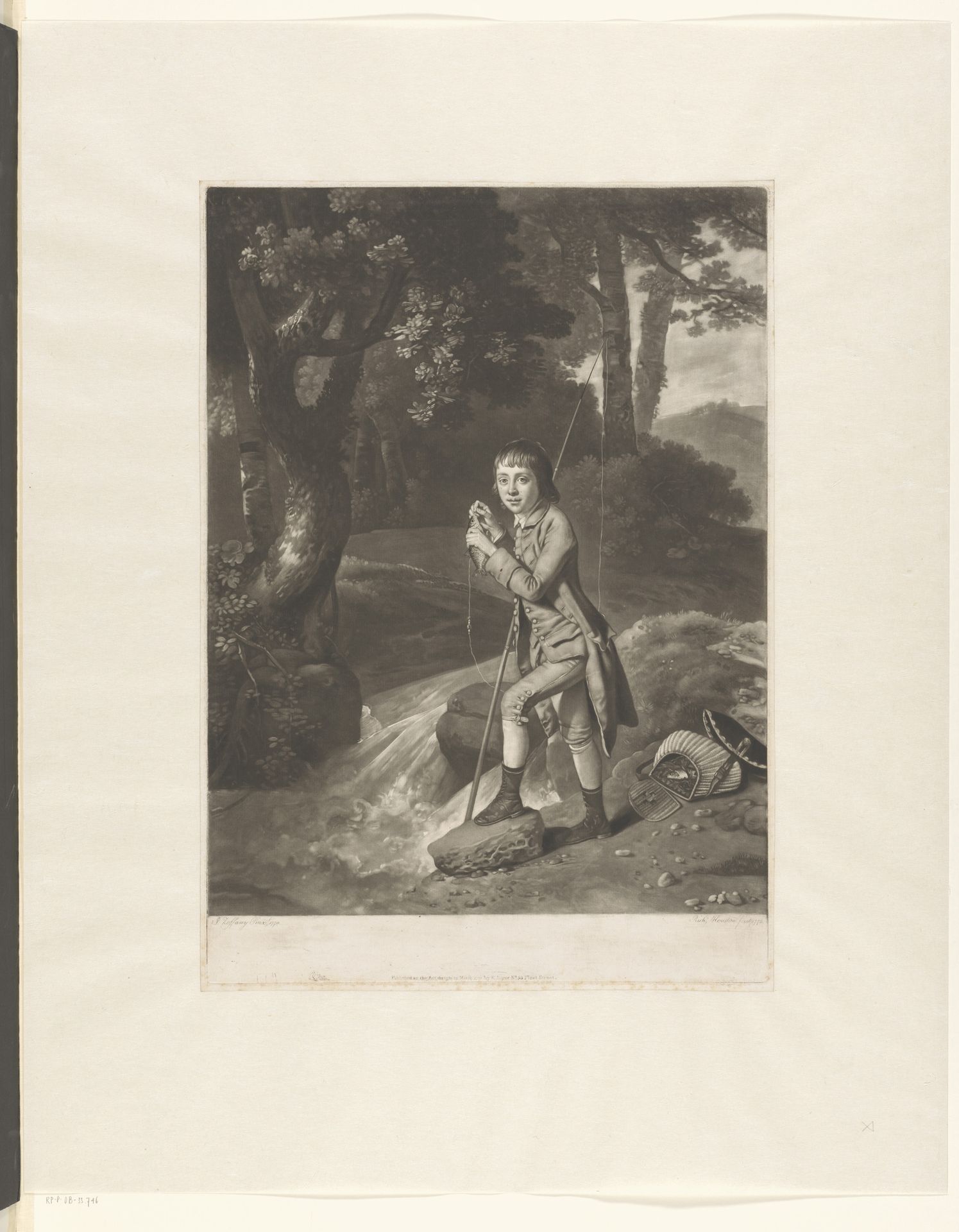 Portret van James Sayer op dertienjarige leeftijd by Richard Houston