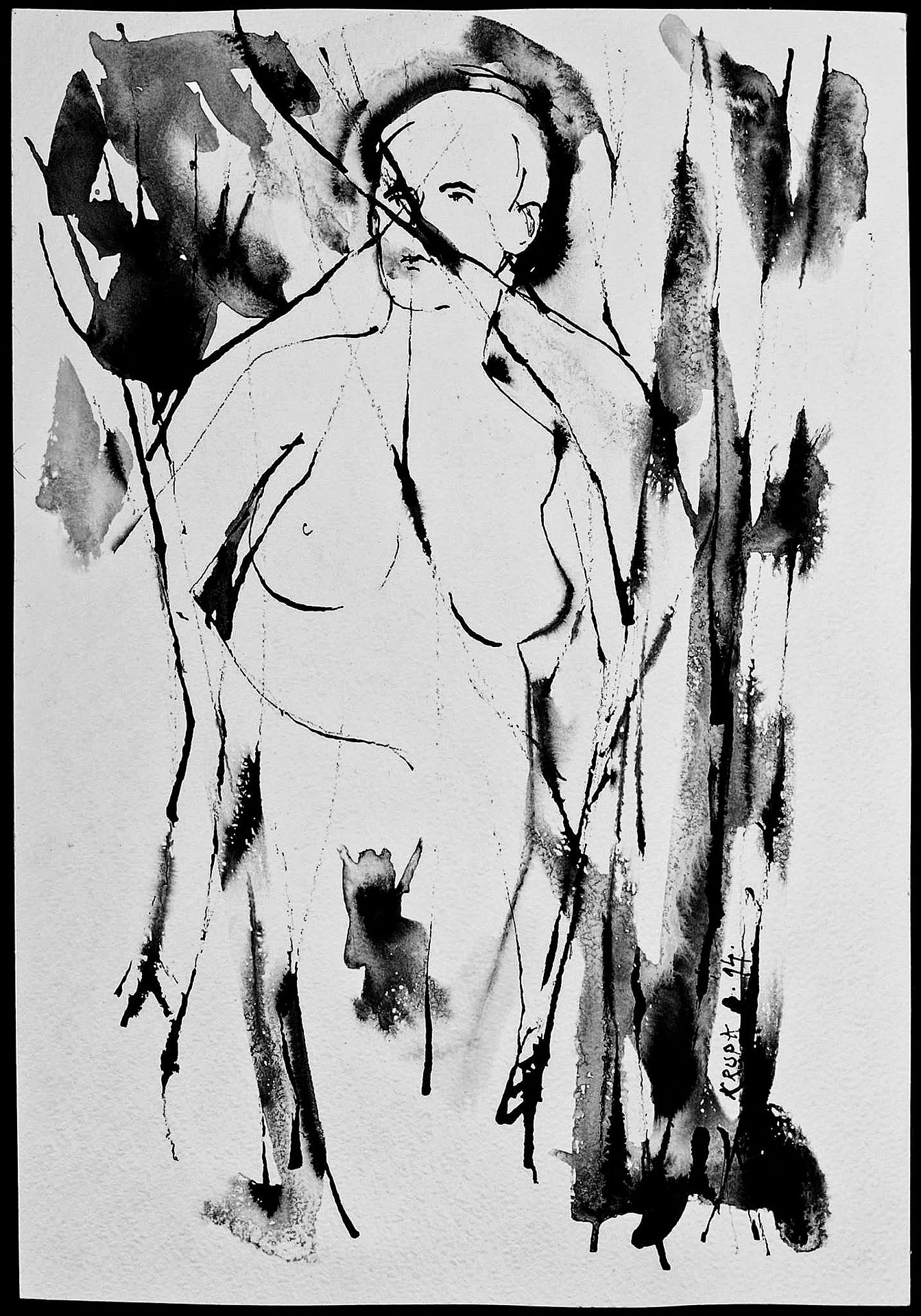 Among the lines and stains by Alfred Freddy Krupa