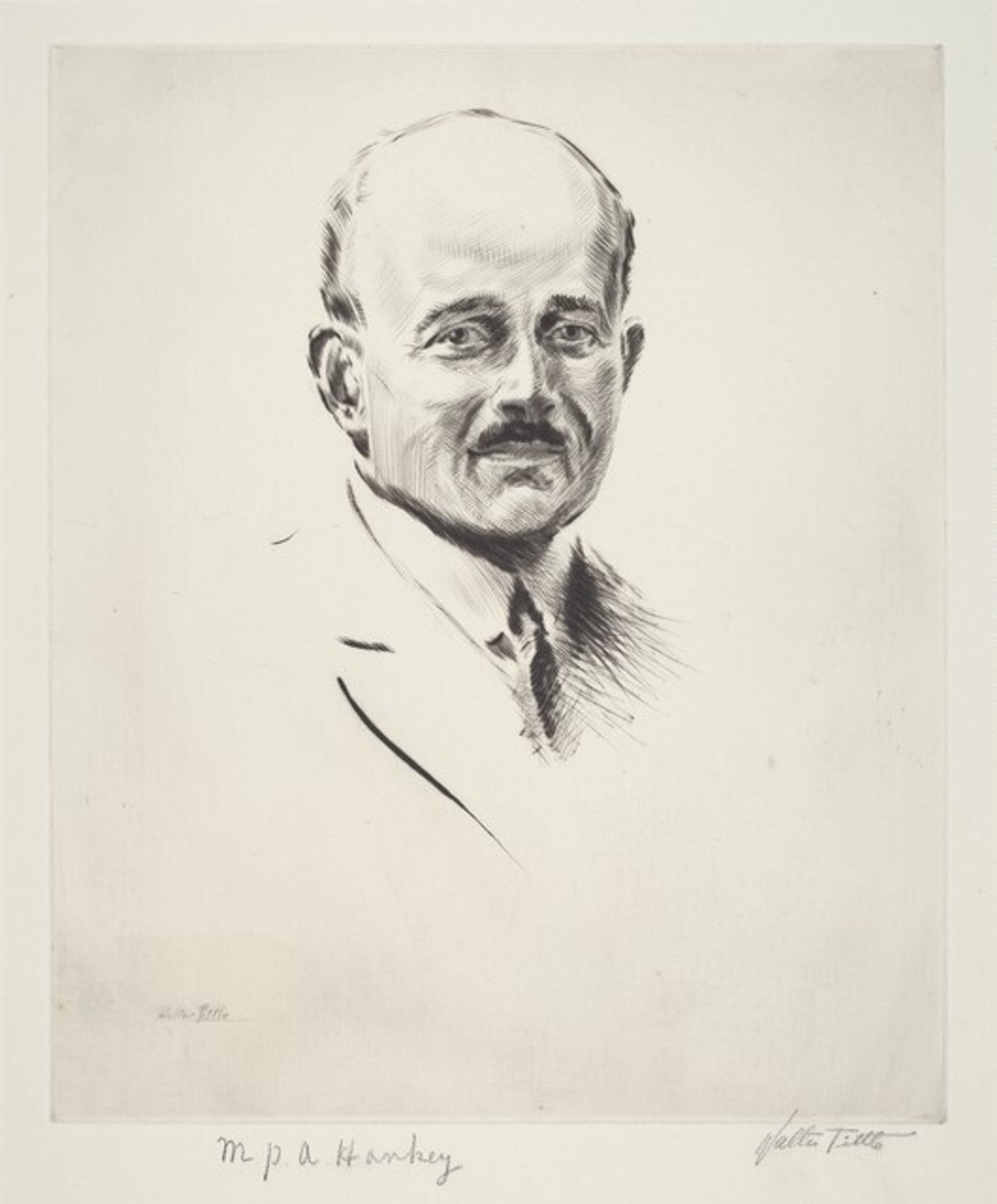 Sir Maurice Hankey, Secretary to the British Cabinet by Walter Tittle