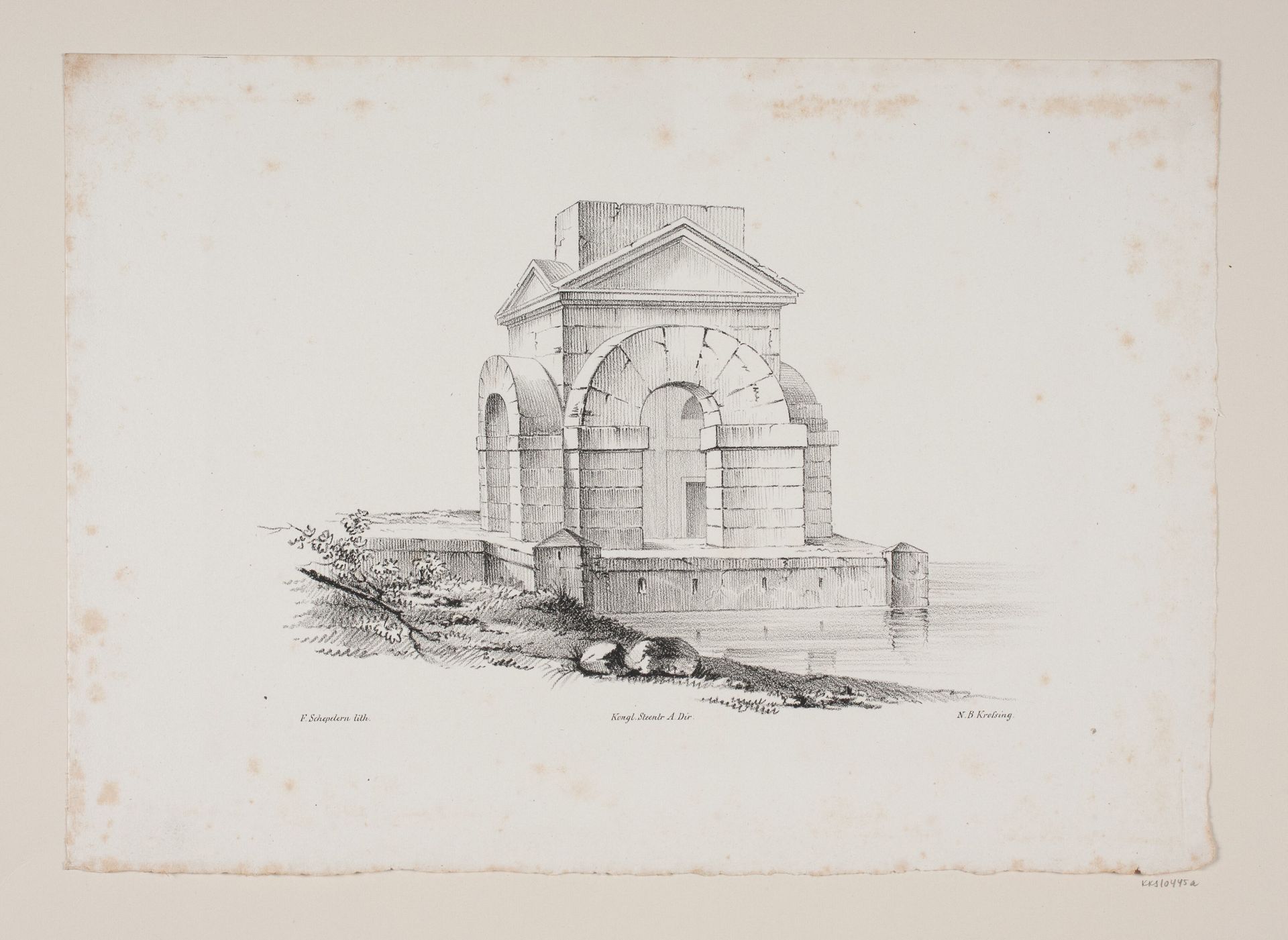 Arkitektonisk motiv by Frederik Schepelern