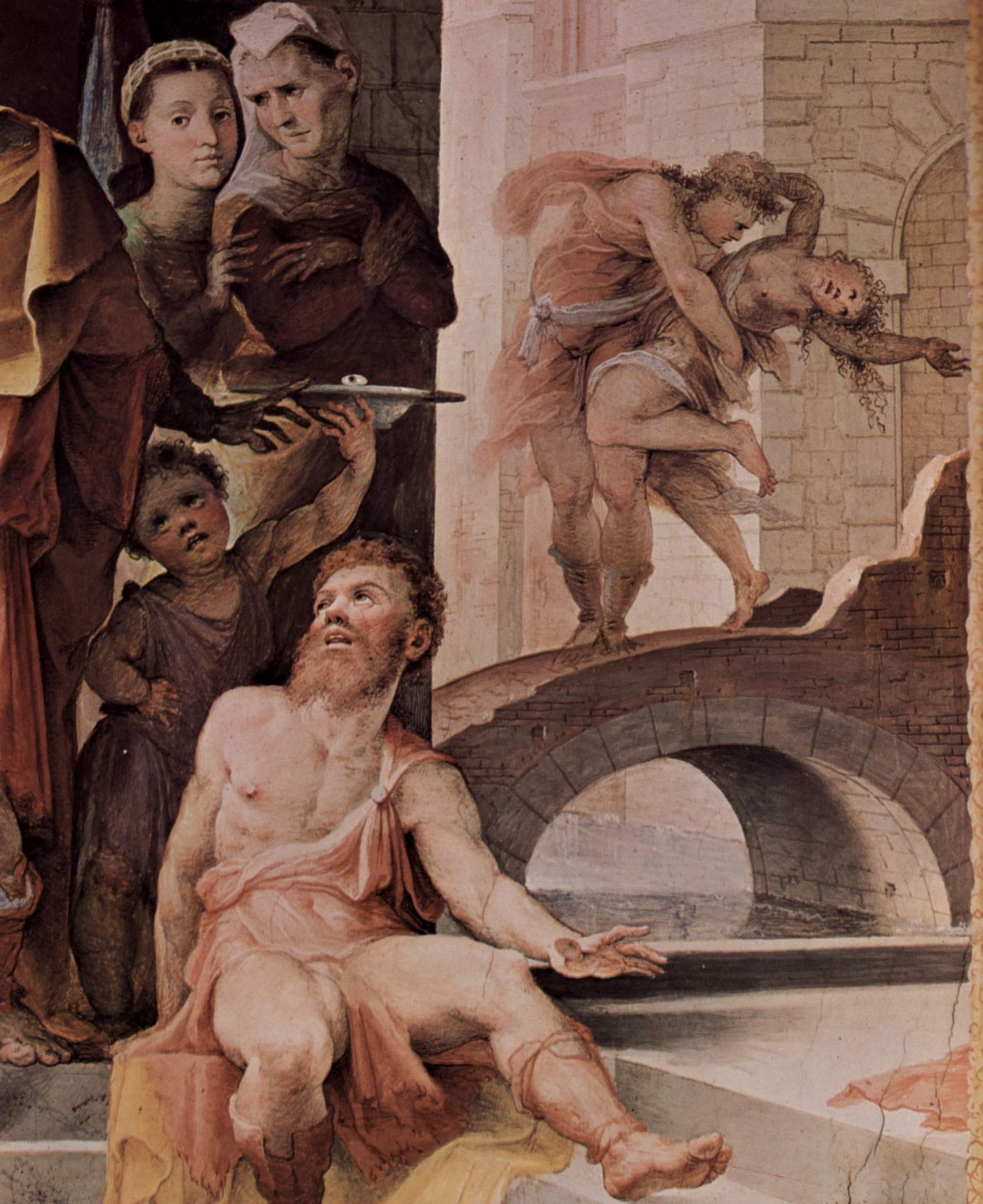Das Opfer Des Seleukus Von Lokris (Detail) by Domenico Beccafumi
