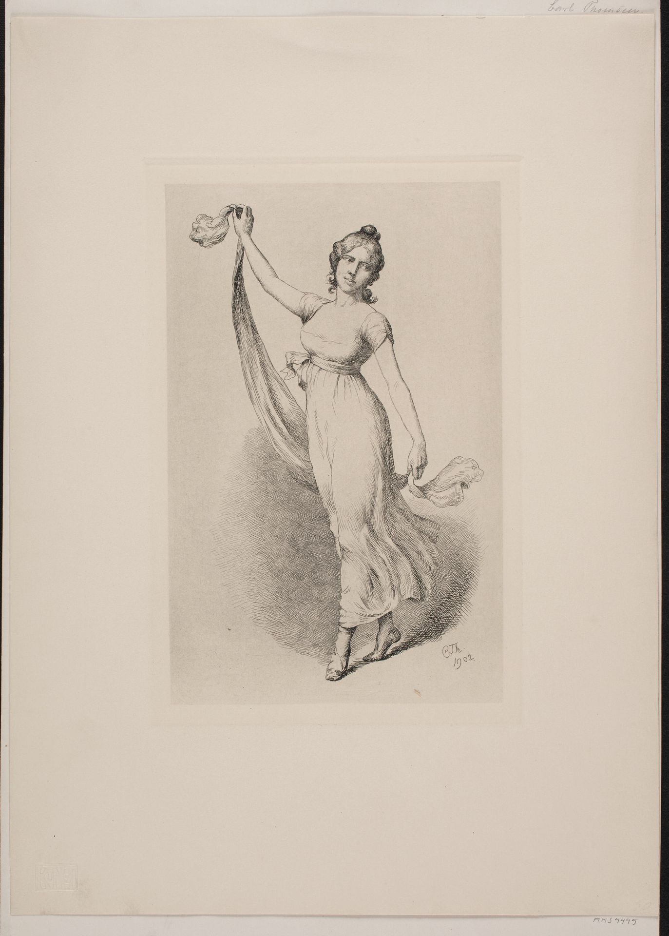 Dansende pige by Carl Thomsen