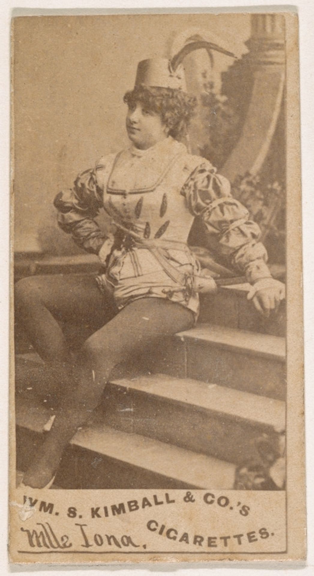 Mlle. Iona, from the Actresses series (N203) issued by Wm. S. Kimball & Co. by William S. Kimball & Company