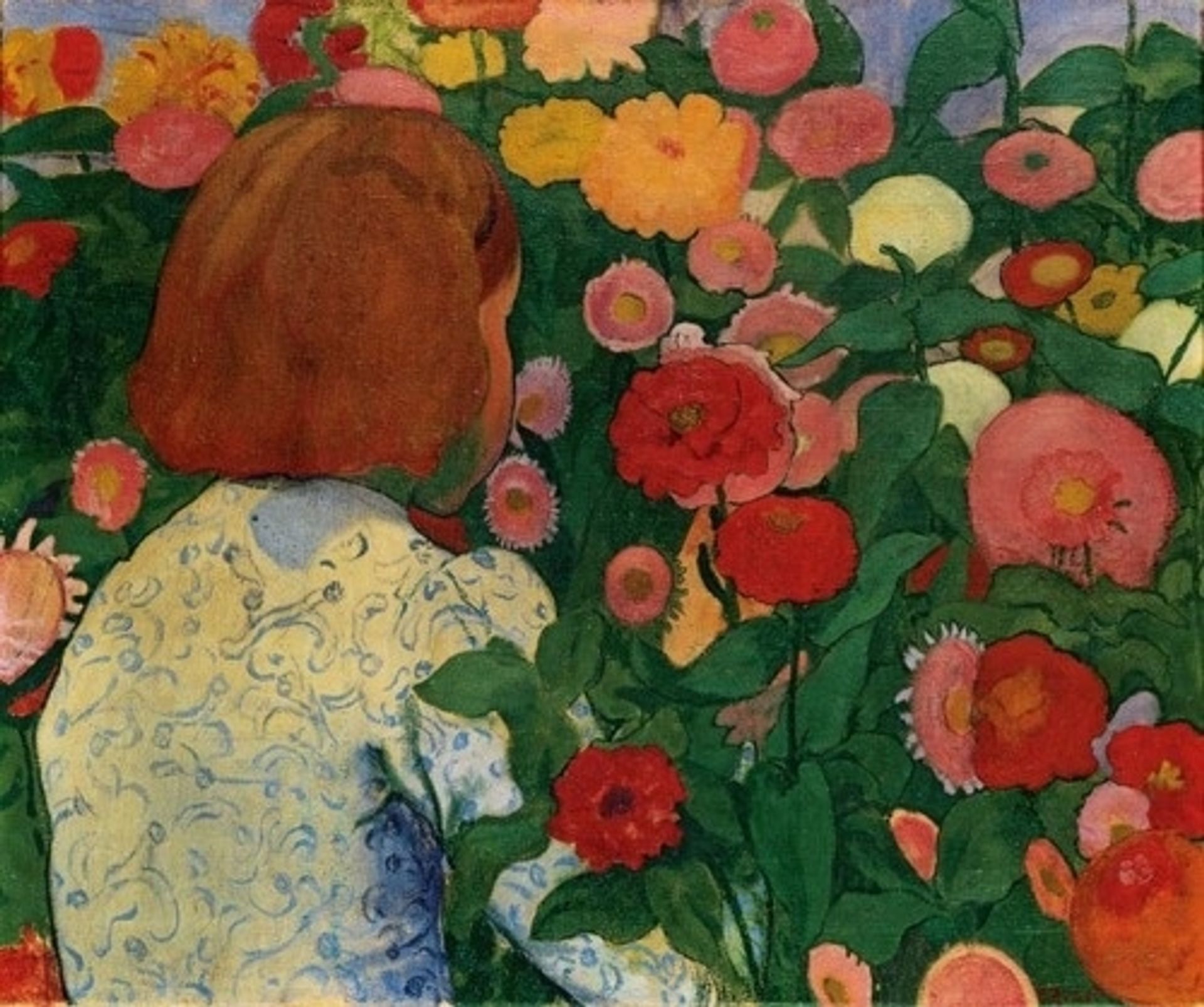 Girl with Flowers by Cuno Amiet