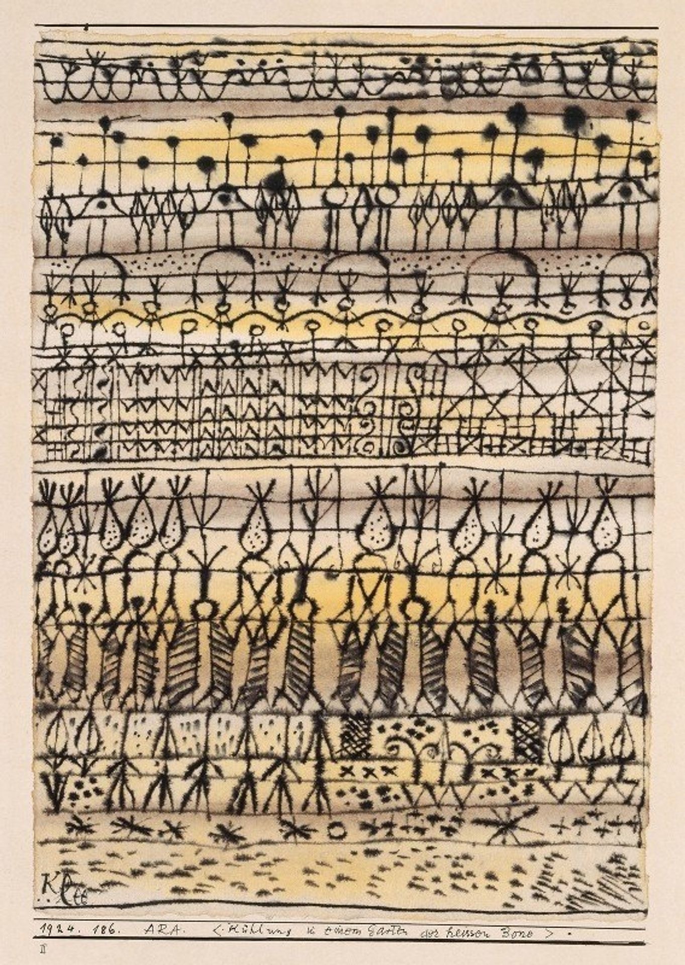 ERA. ‘Cooling in a Garden of the Torrid Zone’ by Paul Klee