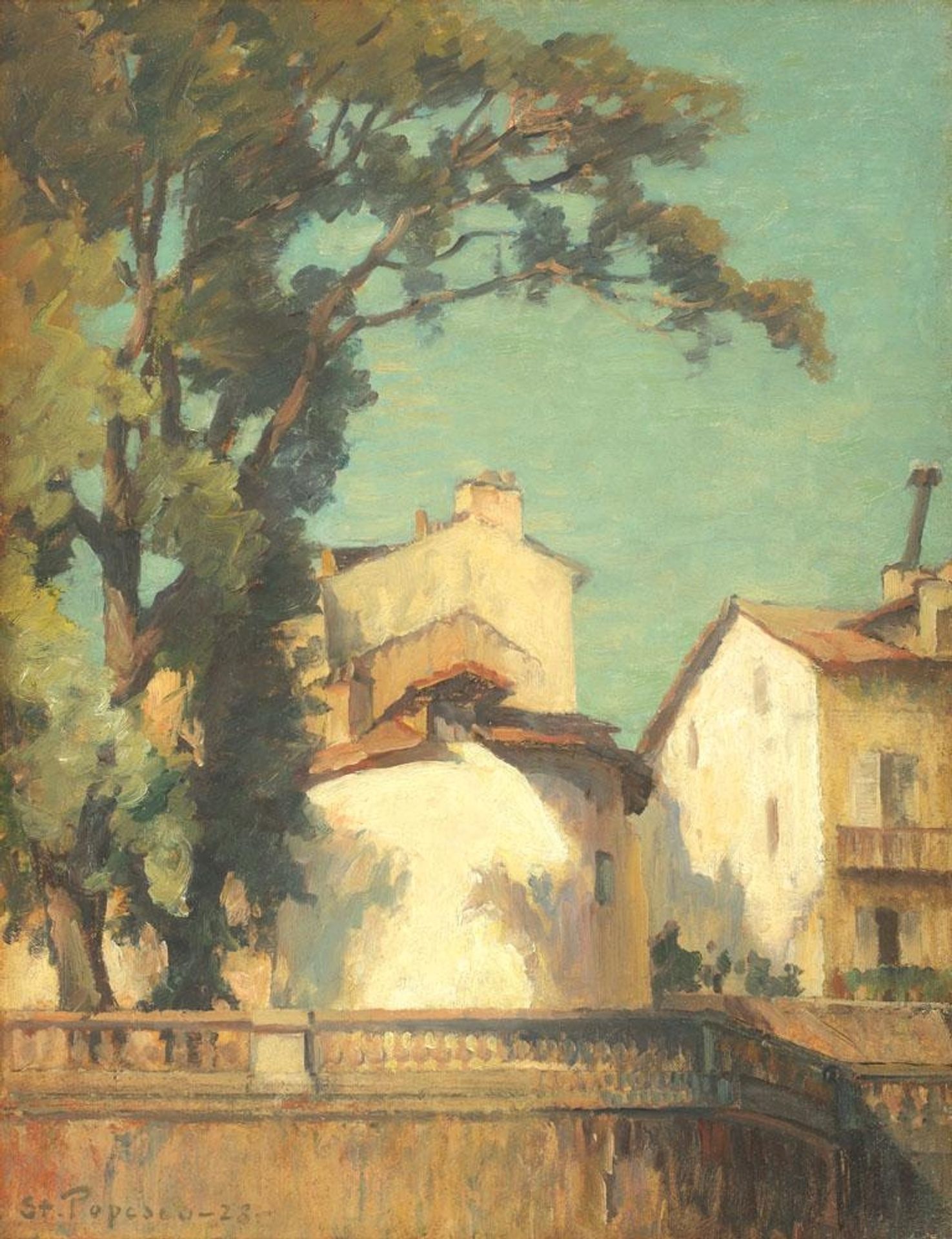 Houses at Bonnieux by Stefan Popescu