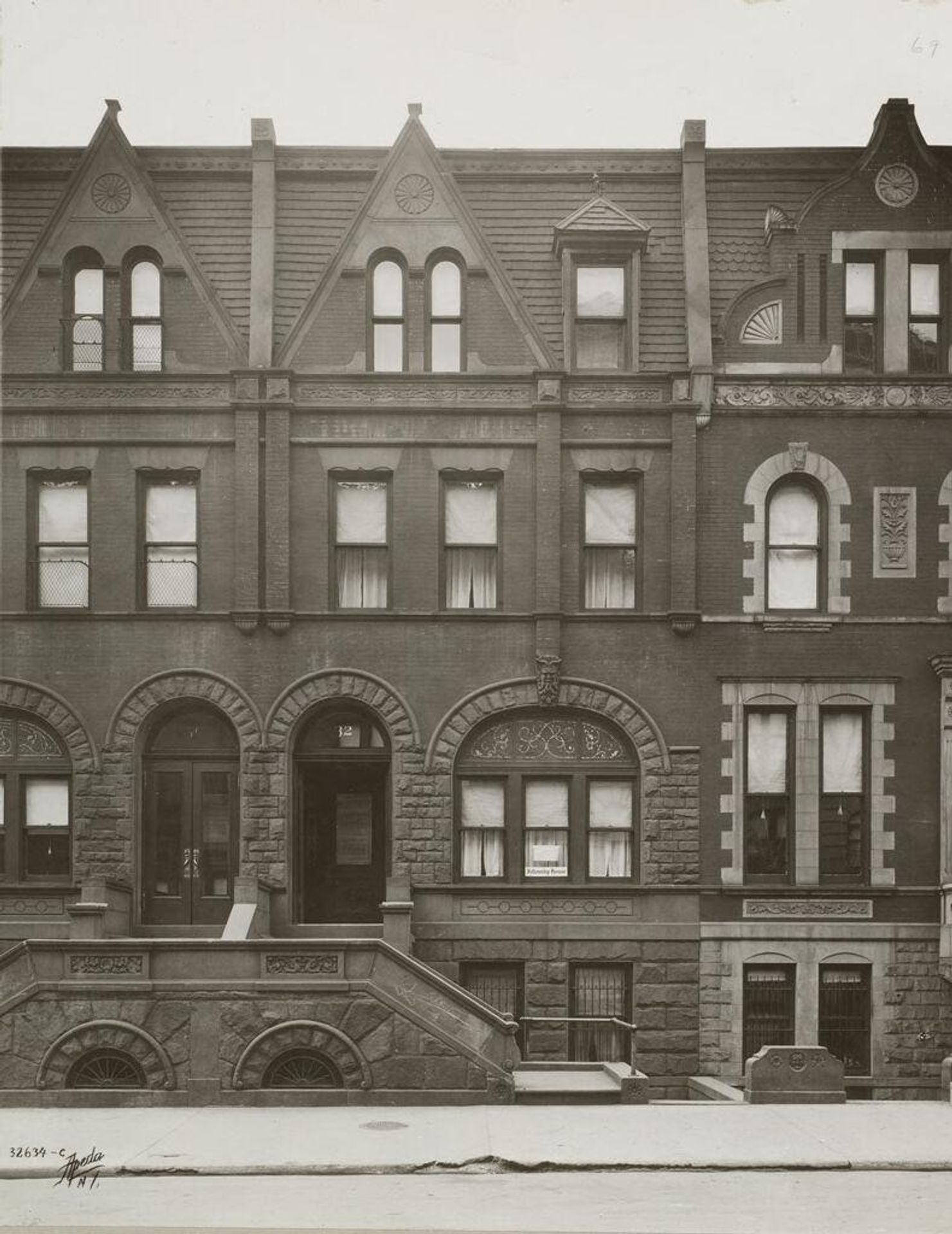 Charity, Children: United States. New York. Pleasantville. Hebrew Sheltering Guardian Society: Hebrew Sheltering Guardian Society Orphan Asylum, Pleasantville, New York: "Fellowship House, 32 West 115th Street, New York City. After Care Department of the Hebrew Sheltering Guardian Orphan Asylum.  It is located in an attractive building, equipped with club rooms, social rooms, game rooms, lecture halls, etc.  It maintains an Employment Bureau, and provides friends for the children as they leave the institution.  It gets in touch and maintains friendly relations with large numbers of our Alumni, and is aiding very materially in bridging over one of the most dangerous periods in the life of the dependent child, the age between sixteen and eighteen years."  (Source: 33rd and 34th annual report, p. 23) by Apeda Studio