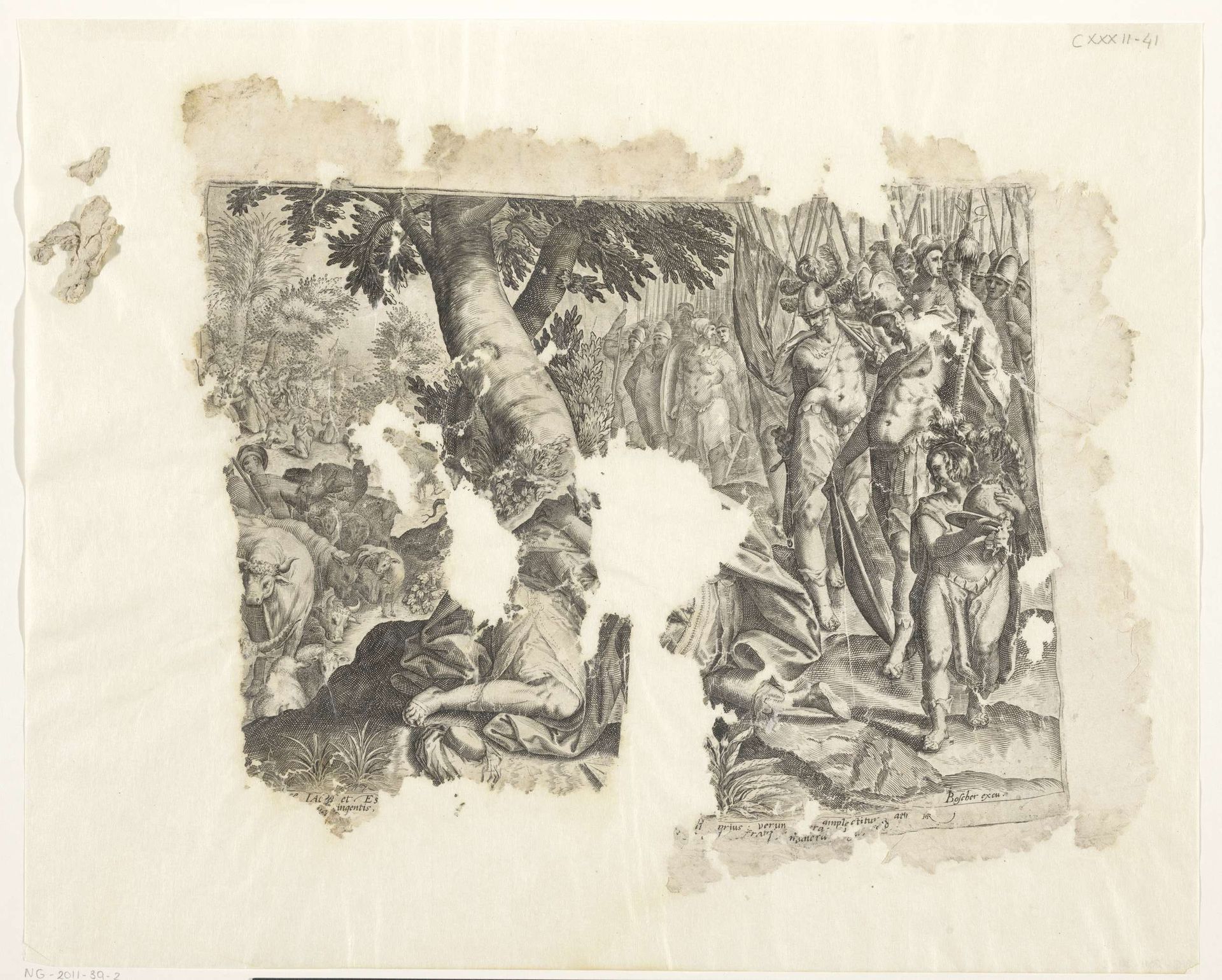 Verzoening van Jakob en Esau by Zacharias Dolendo