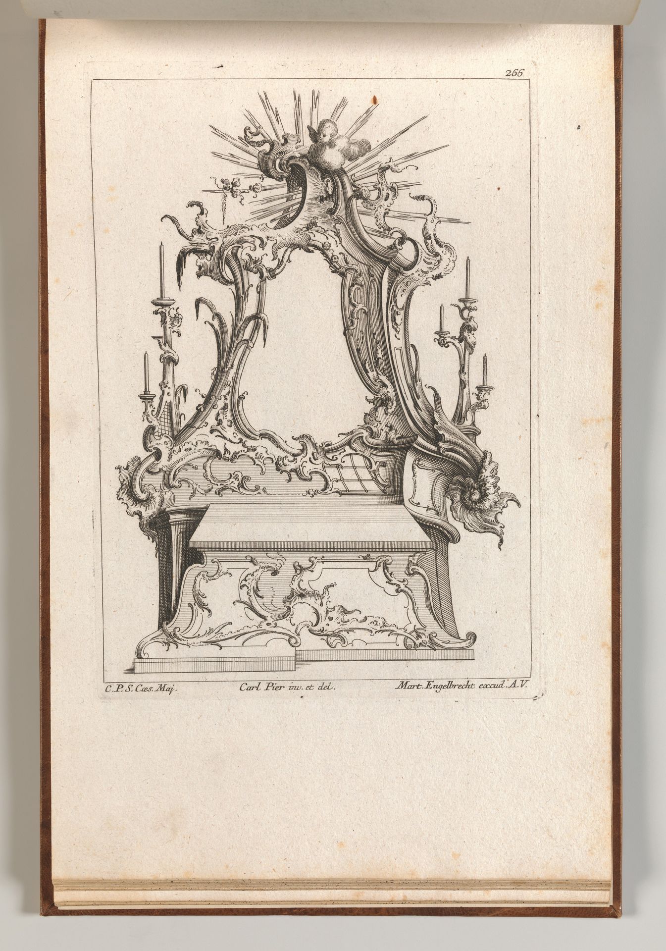 Design for an Altar, Plate 3 from an Untitled Series of Designs for Altars by Jacob Gottlieb Thelot