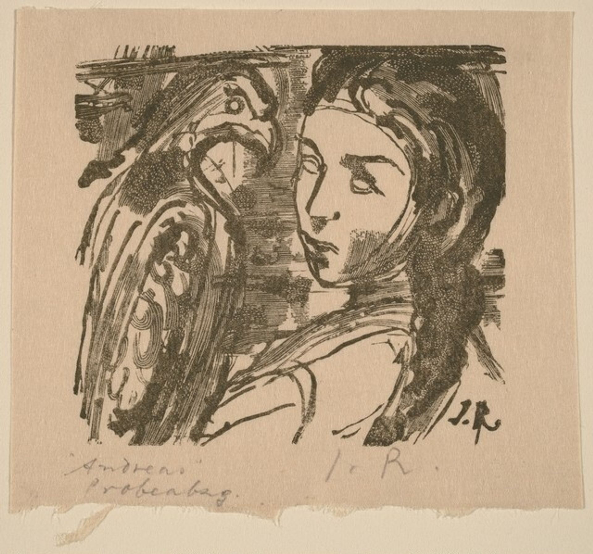Illustration to V. Hofmannsthal, "Andreas" by Imre Reiner