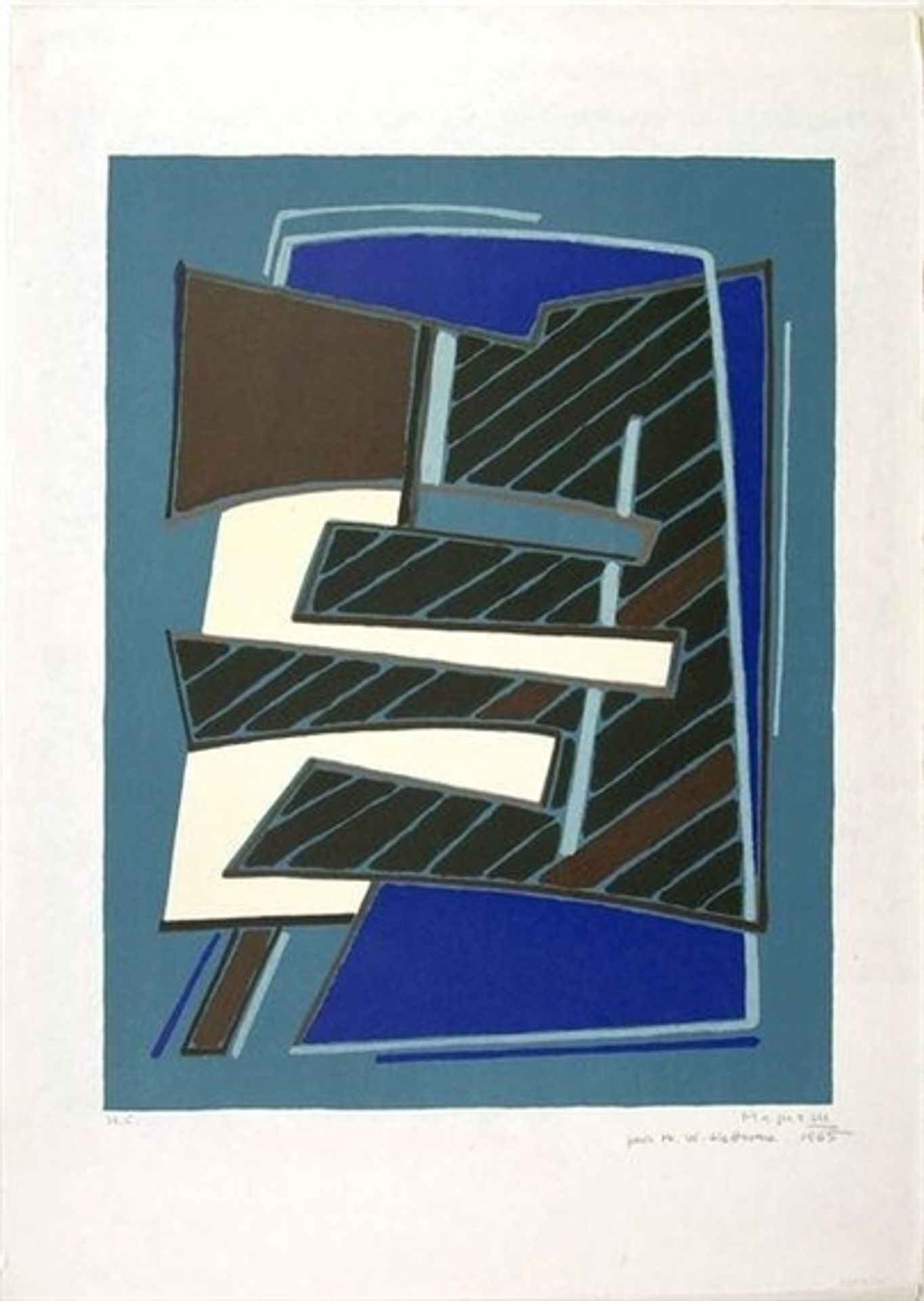 Composizione in Azzurro by Alberto Magnelli