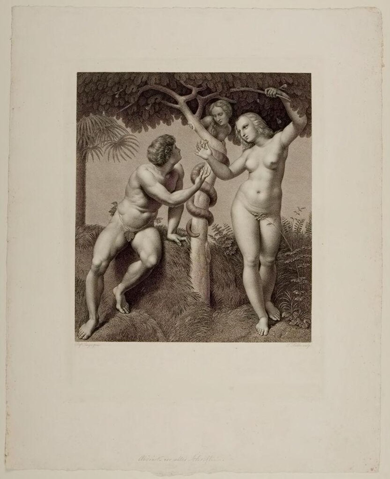 Adam and Eve by Johann Friedrich Wilhelm Müller