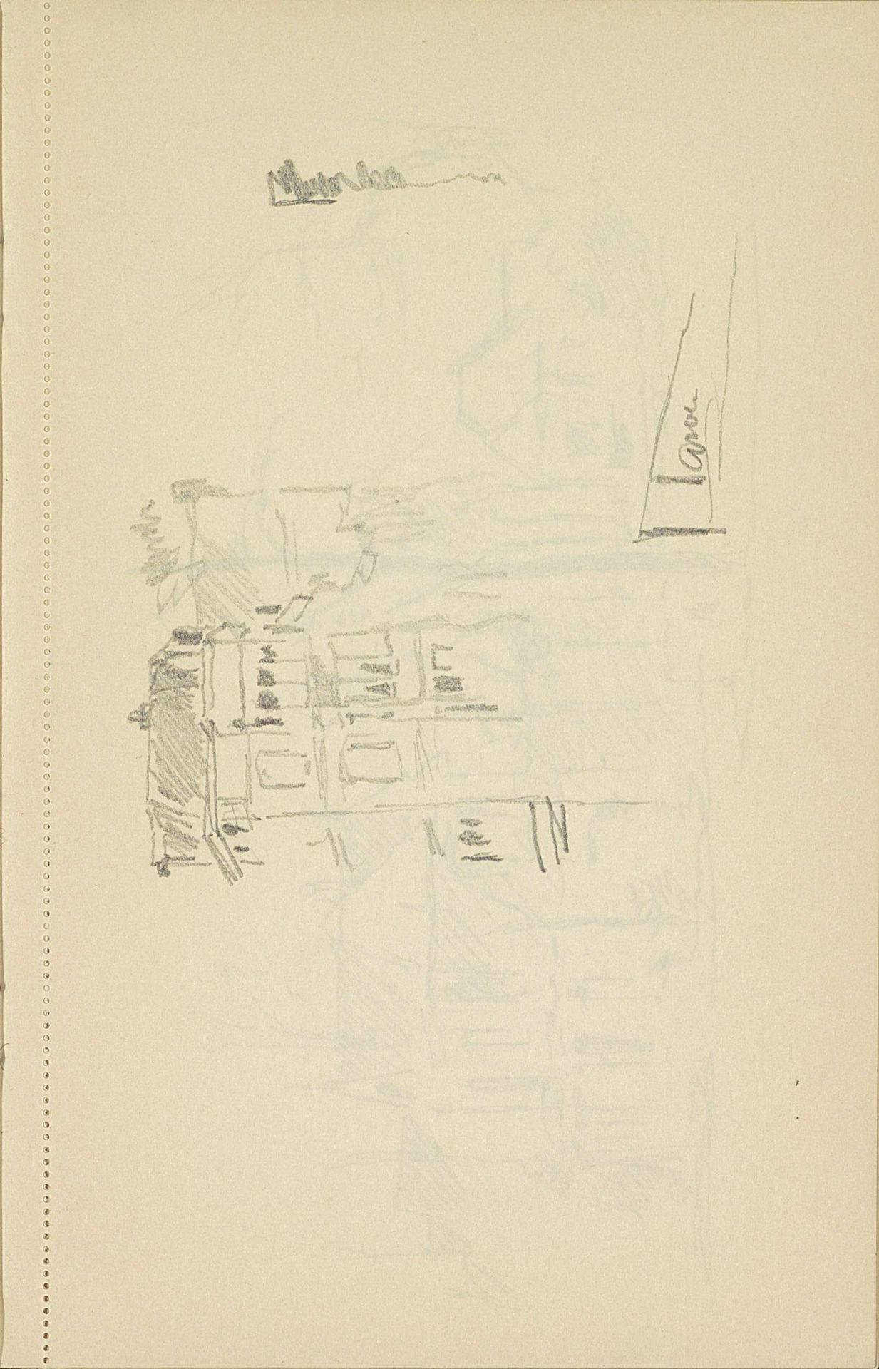Gevel van een gebouw by Cornelis Vreedenburgh