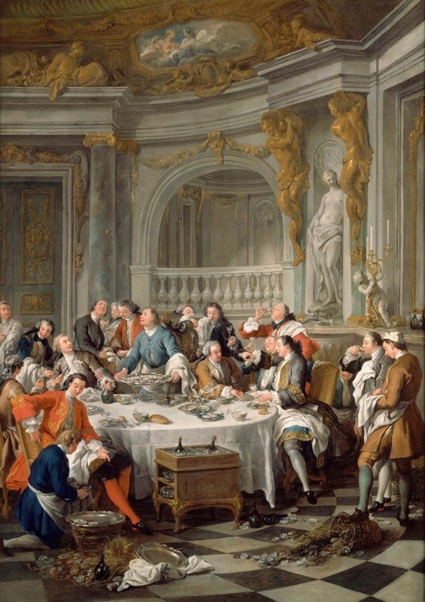 Le Déjeuner d’huîtres by Jean-François de Troy