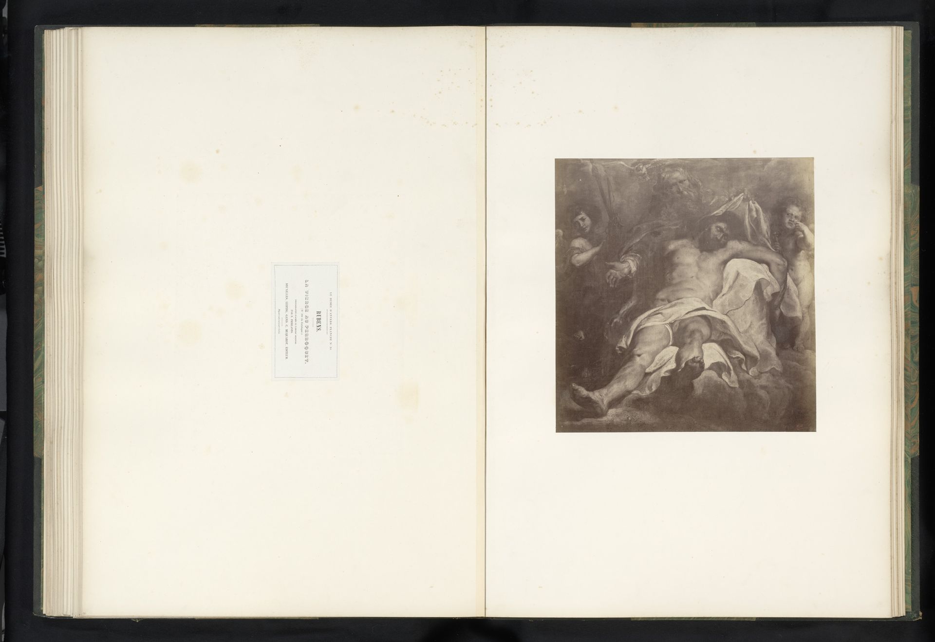 Fotoreproductie van de Heilige Drie-eenheid door Peter Paul Rubens by Edmond Fierlants