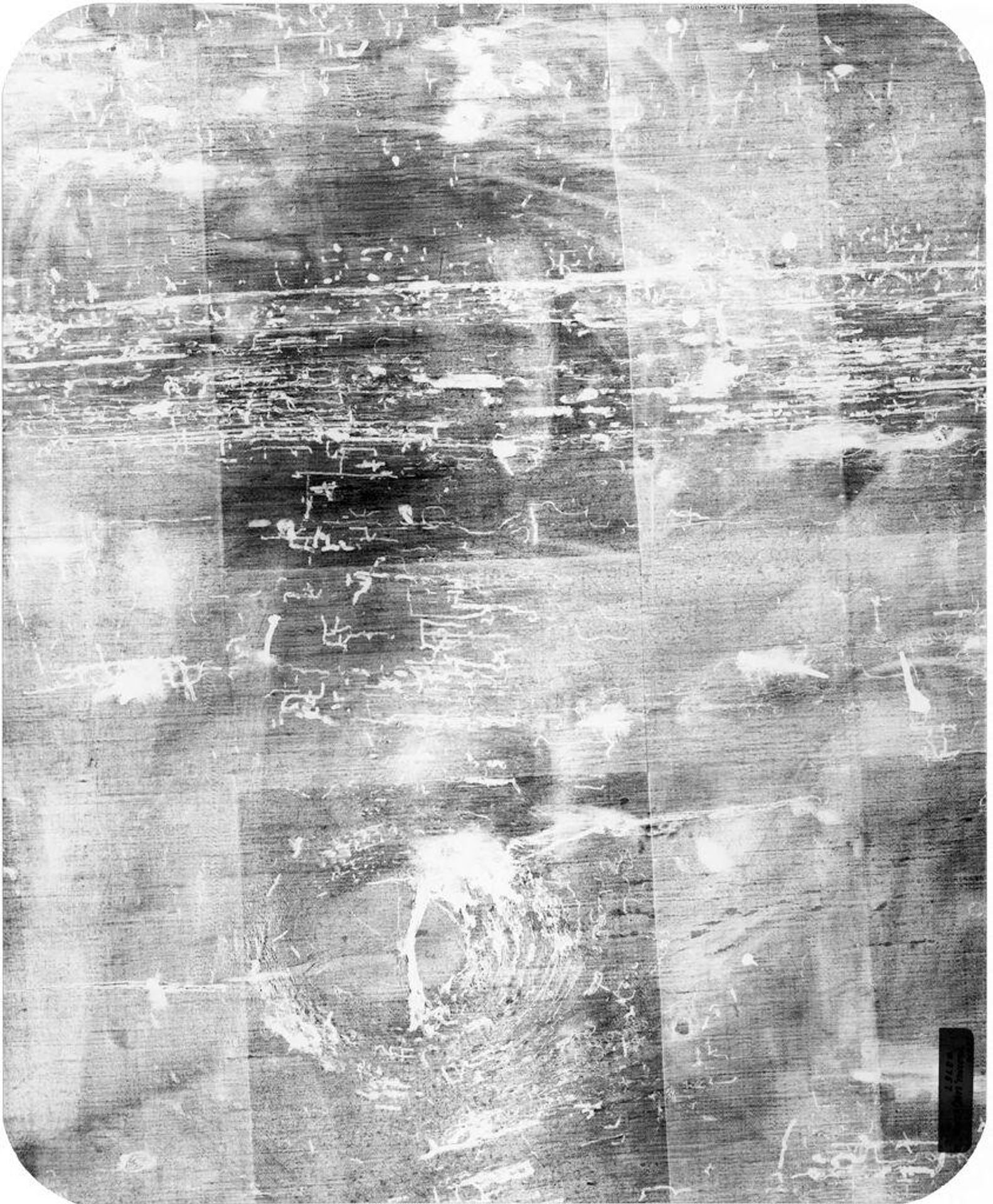X-radiograph(s) of "Madonna and Child and Saints" by Artist of original: Bernardino Luini