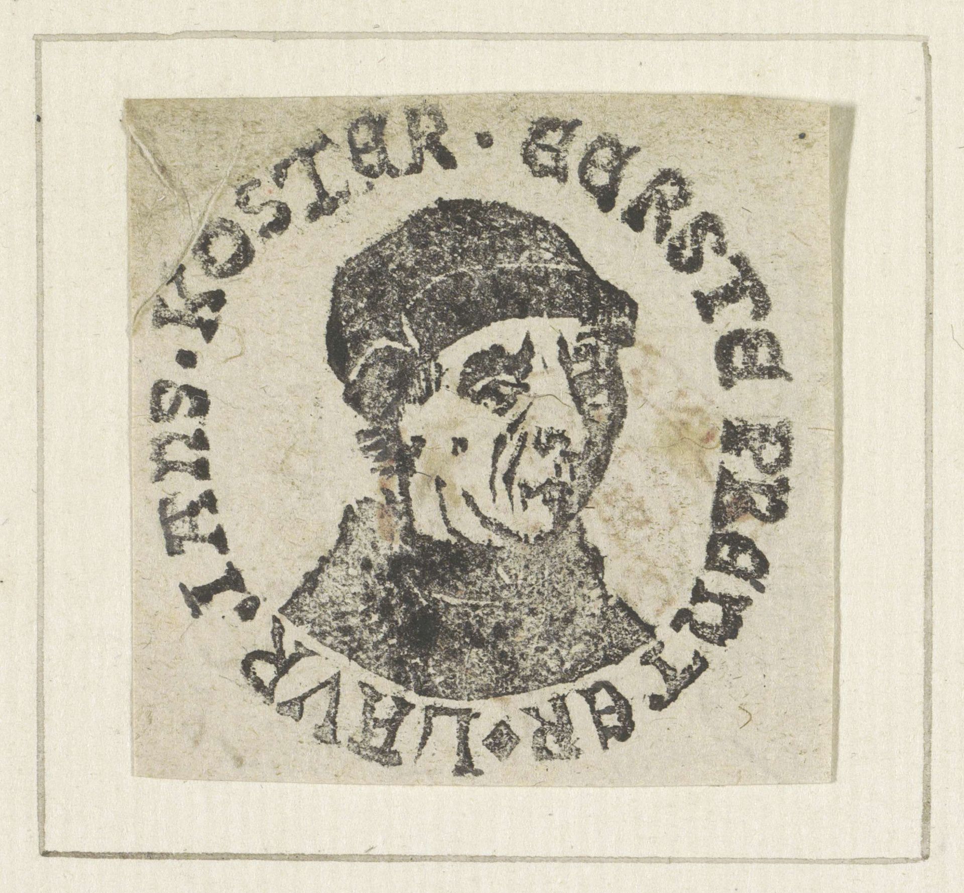 Portret van Laurens Jansz. Coster by Cornelis van den Berg