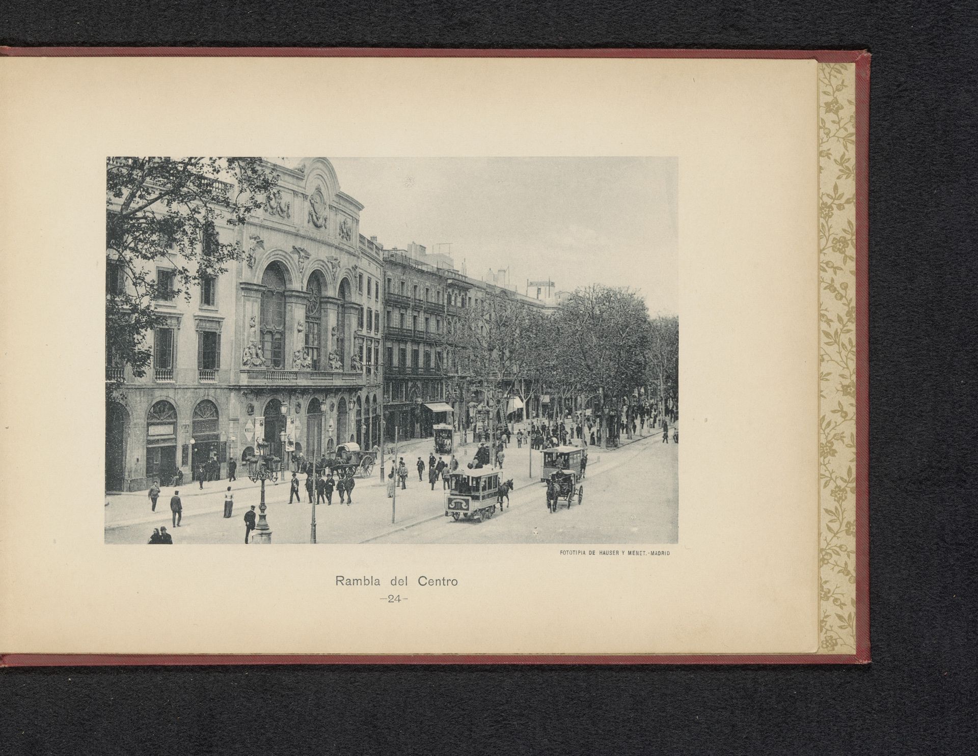 Gezicht op La Rambla in Barcelona by Hauser y Menet