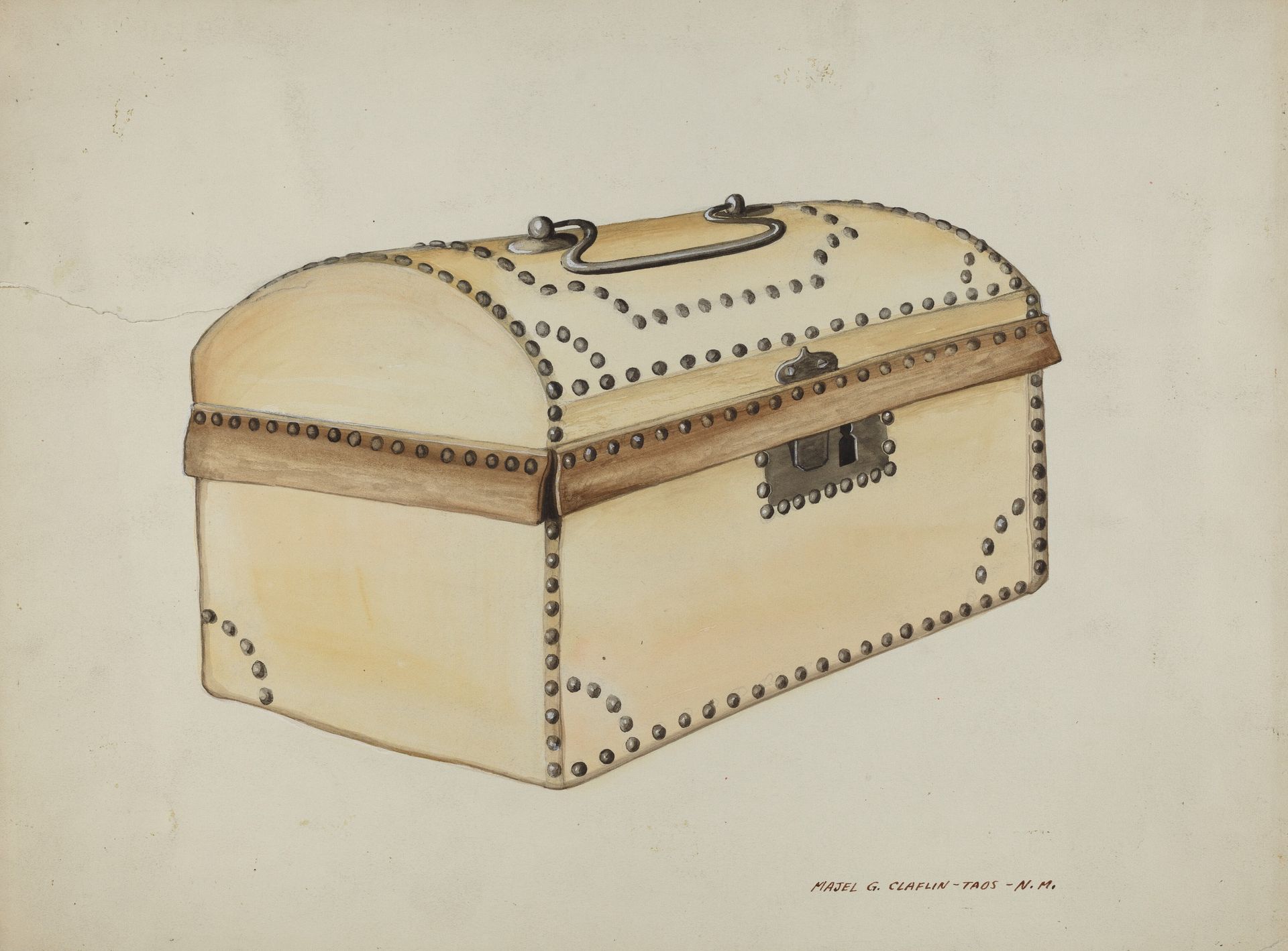 Leather Covered Box by Majel G. Claflin