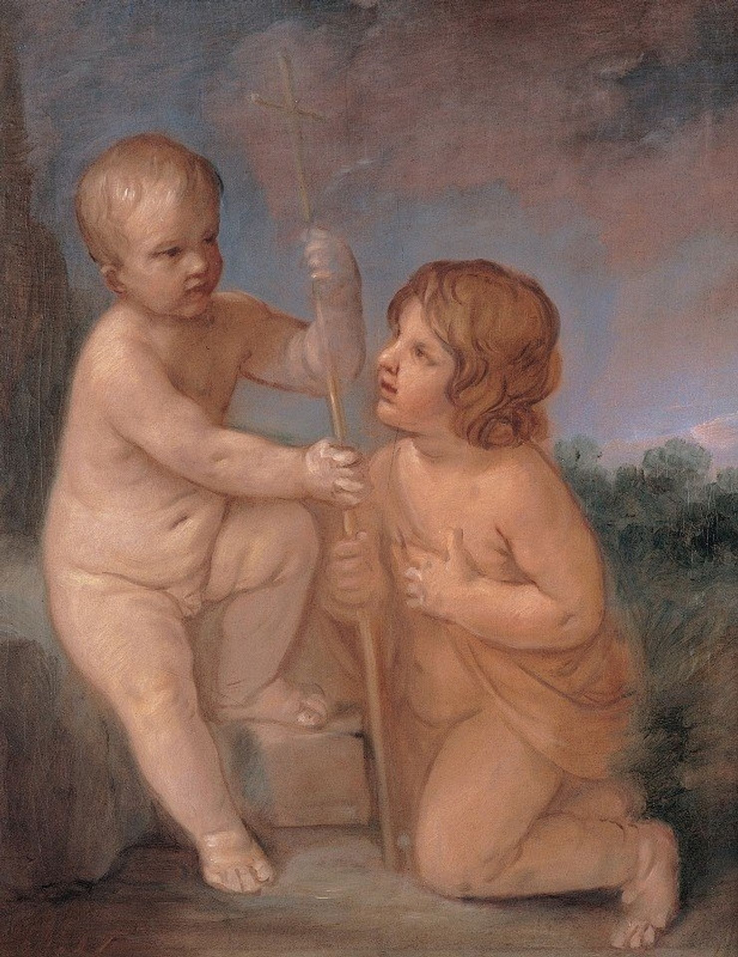 The Infant Jesus And St. John by Guido Reni