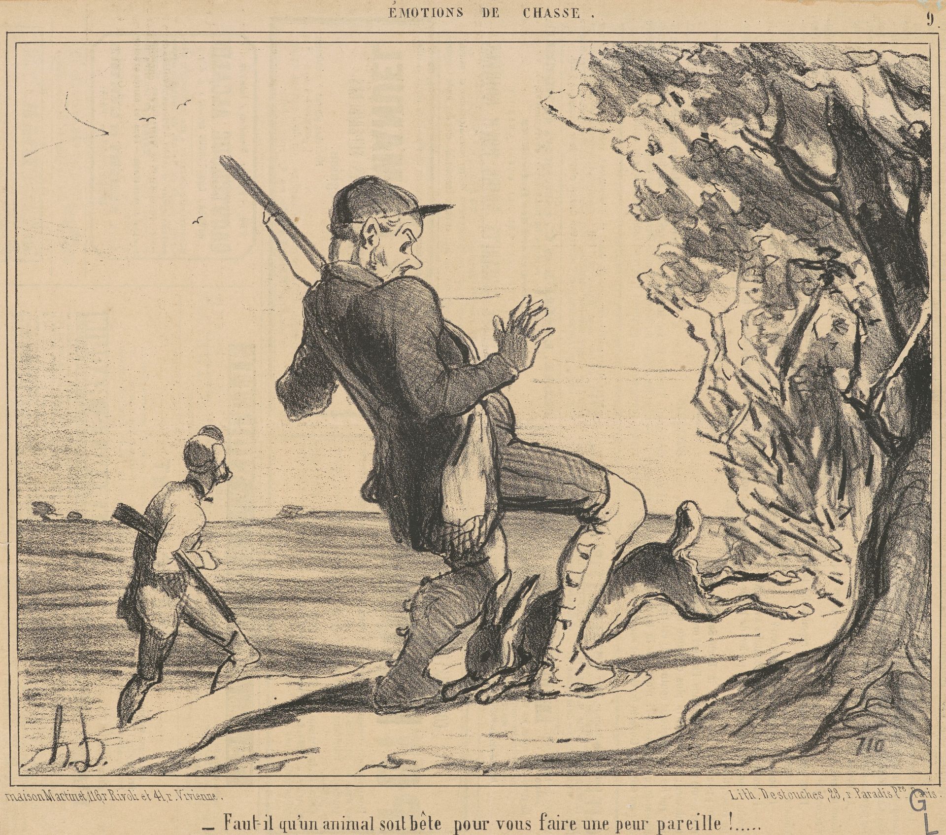 Faut-il qu'un animal soit bête by Honoré Daumier