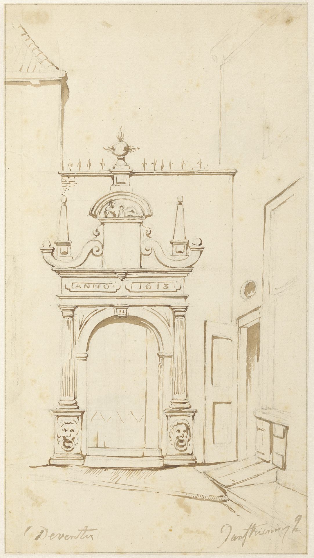 Poort te Deventer by Jan Striening