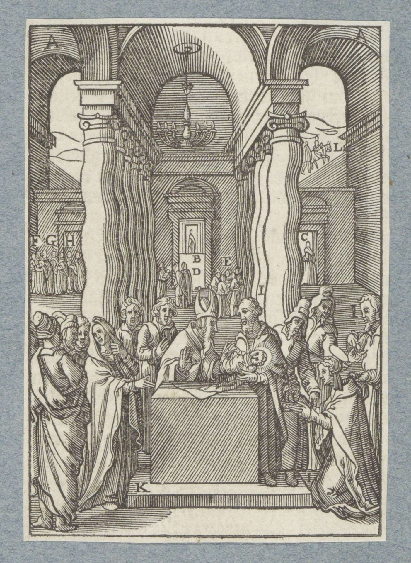 Presentatie in de tempel by Christoffel van (II) Sichem